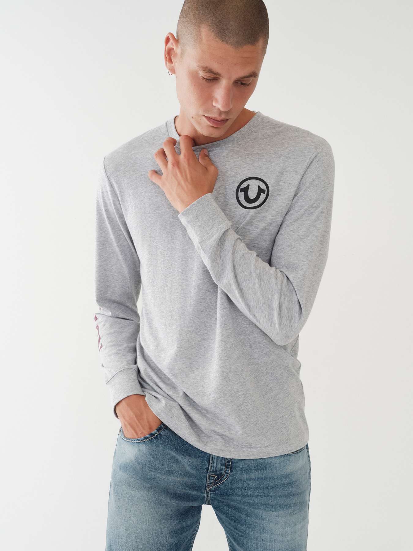 TRUE LOGO LONG SLEEVE TEE, image 3