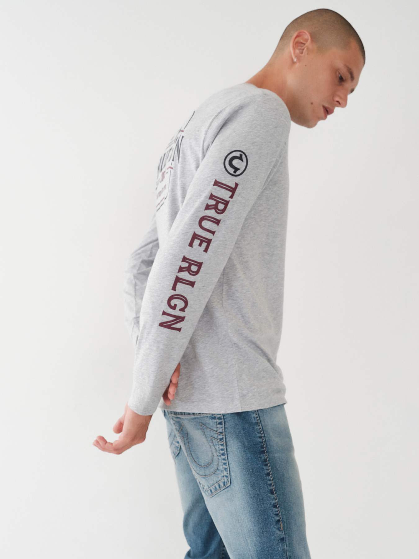 TRUE LOGO LONG SLEEVE TEE, image 4