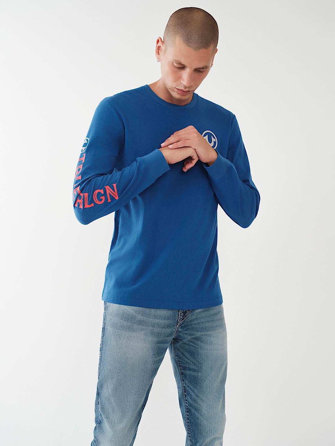TRUE LOGO LONG SLEEVE TEE, image 2