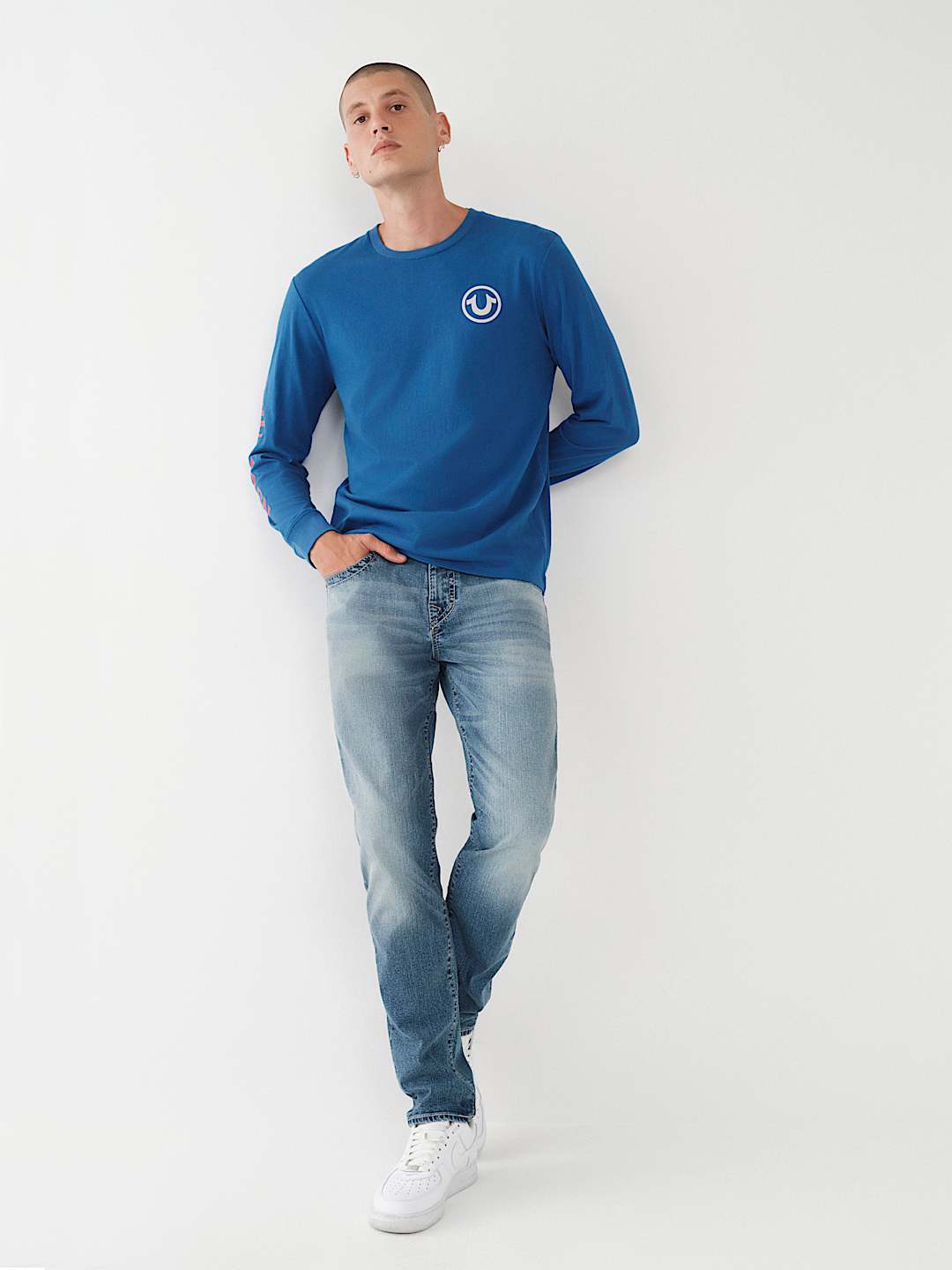TRUE LOGO LONG SLEEVE TEE, image 4