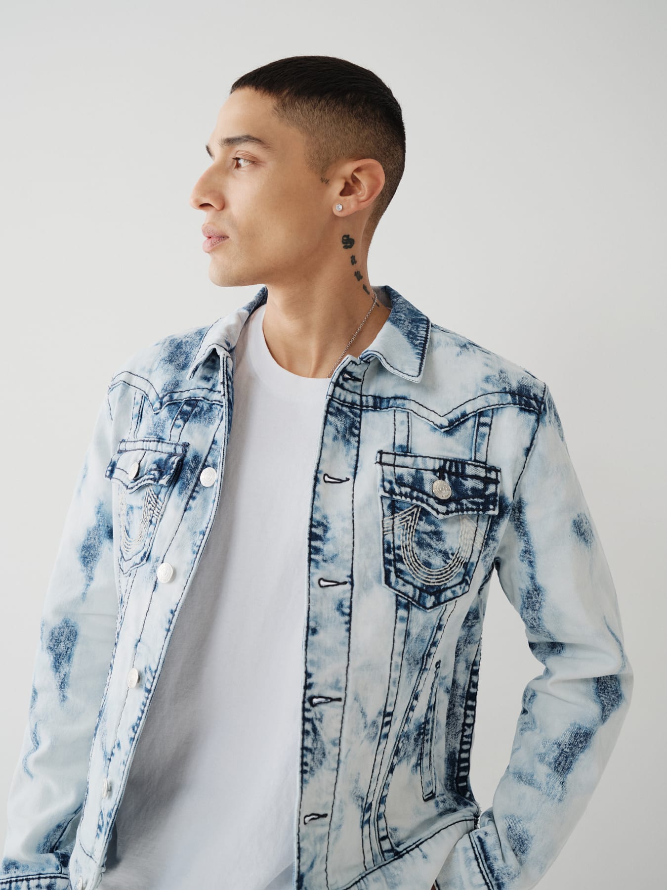 JIMMY BIG T STITCH DENIM JACKET