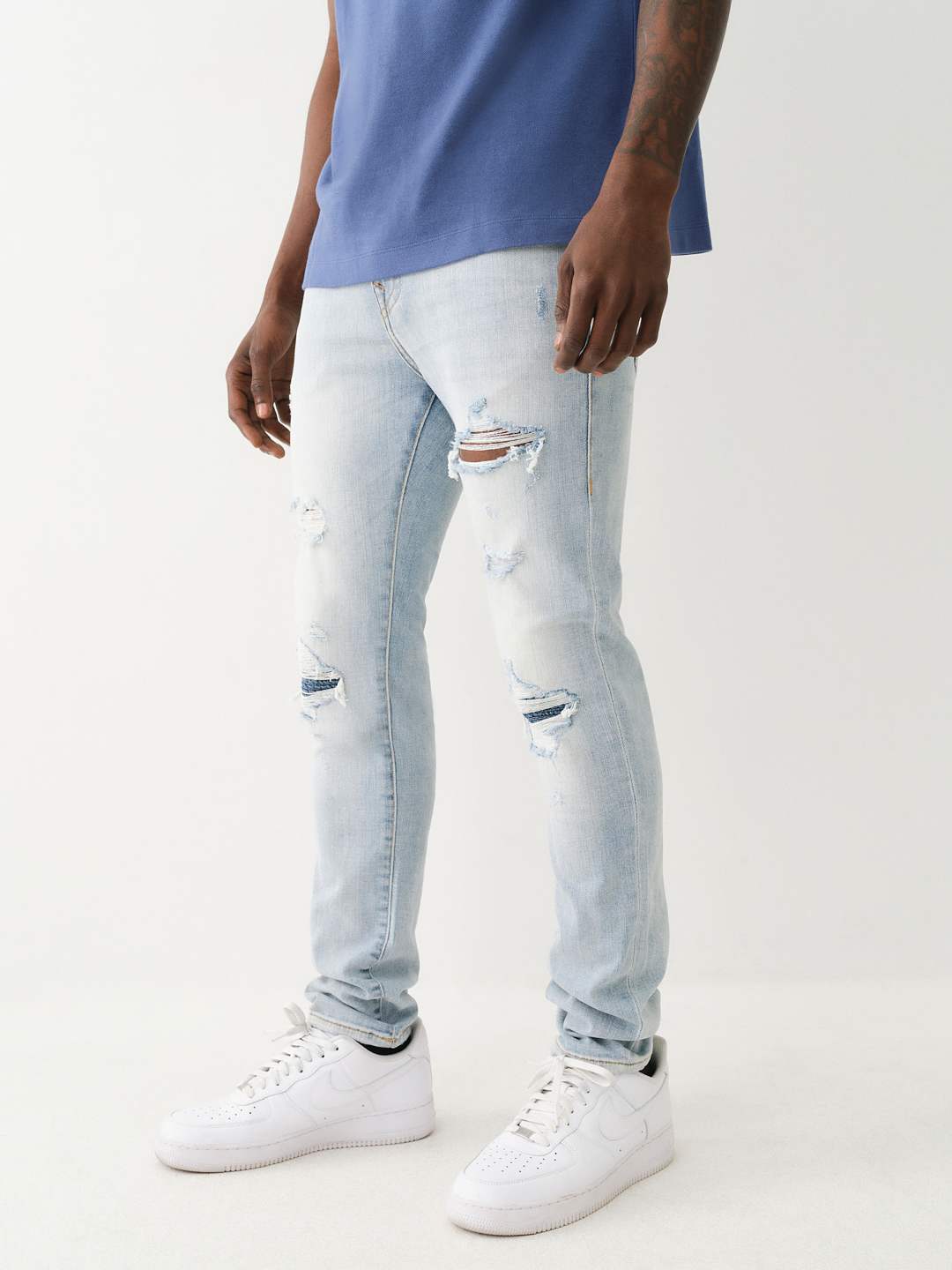 DISTRESSED MOTO ULTRA SKINNY JEAN 32” | True Religion