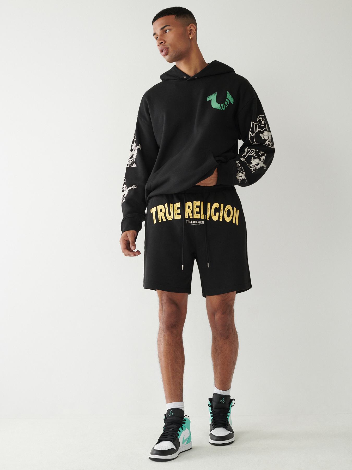 True religion hot sale sweat shorts