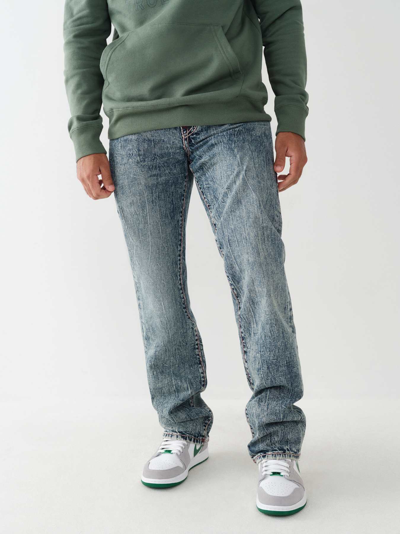 RICKY SUPER T STITCH STRAIGHT JEAN - Gatsby Dark Wash | True