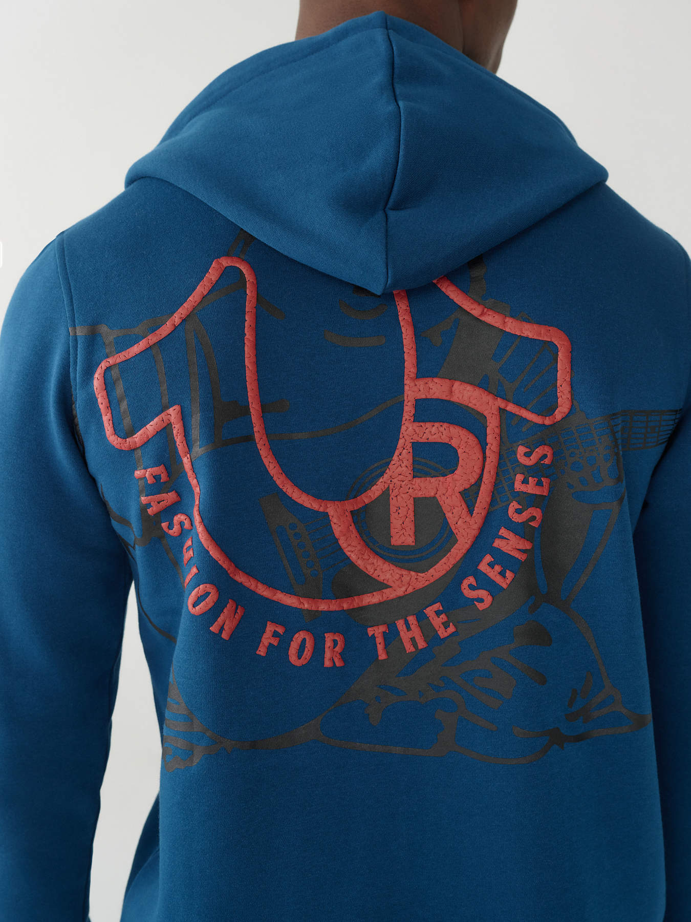 Blue true religion hoodie sale