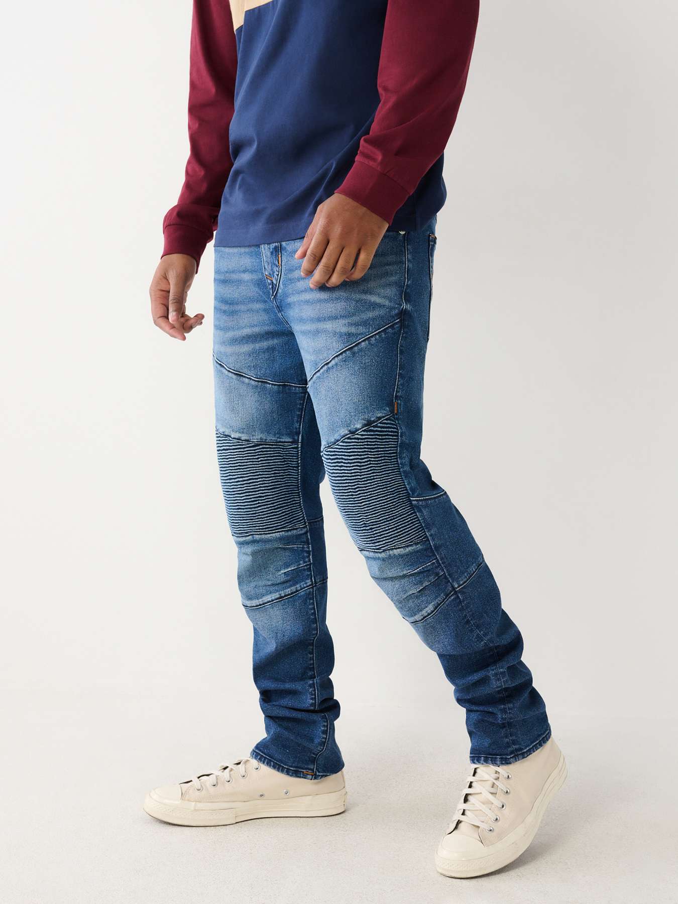 Moto cheap stitch jeans