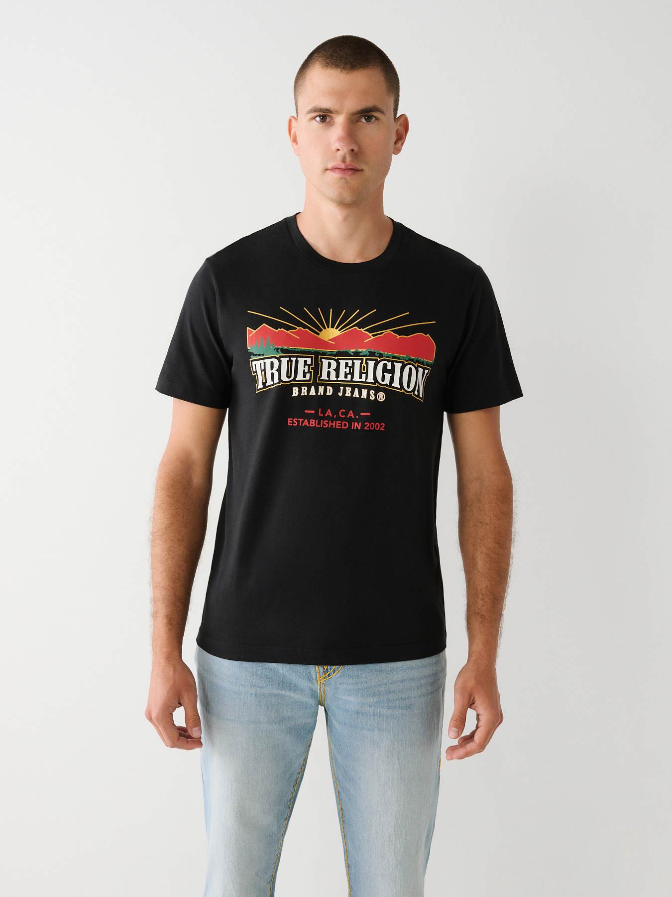 True religion hot sale logo tee