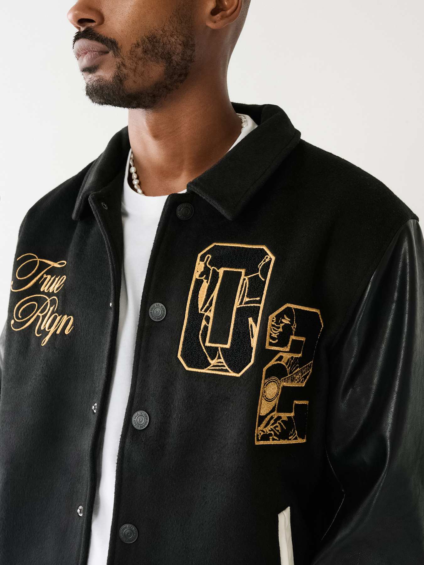 True religion shop varsity jacket