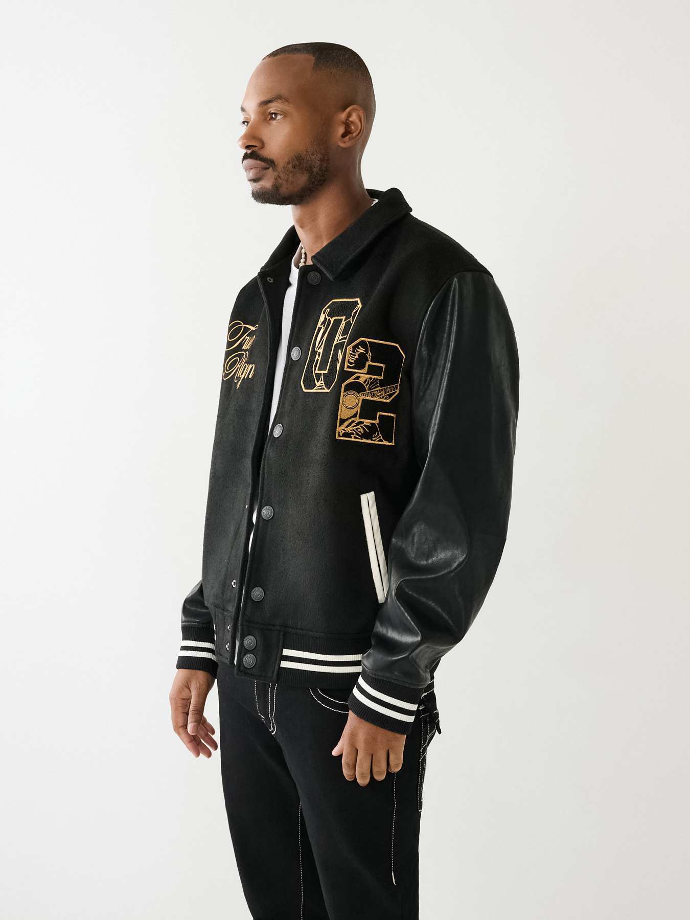 True religion 2024 varsity jacket mens