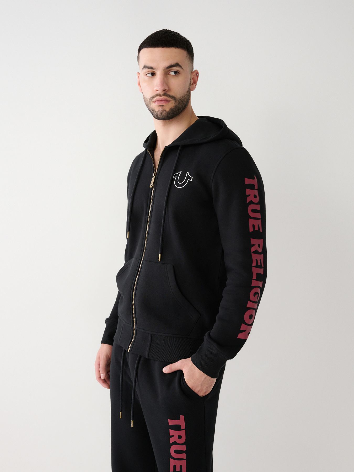 True religion hot sale zip hoodie