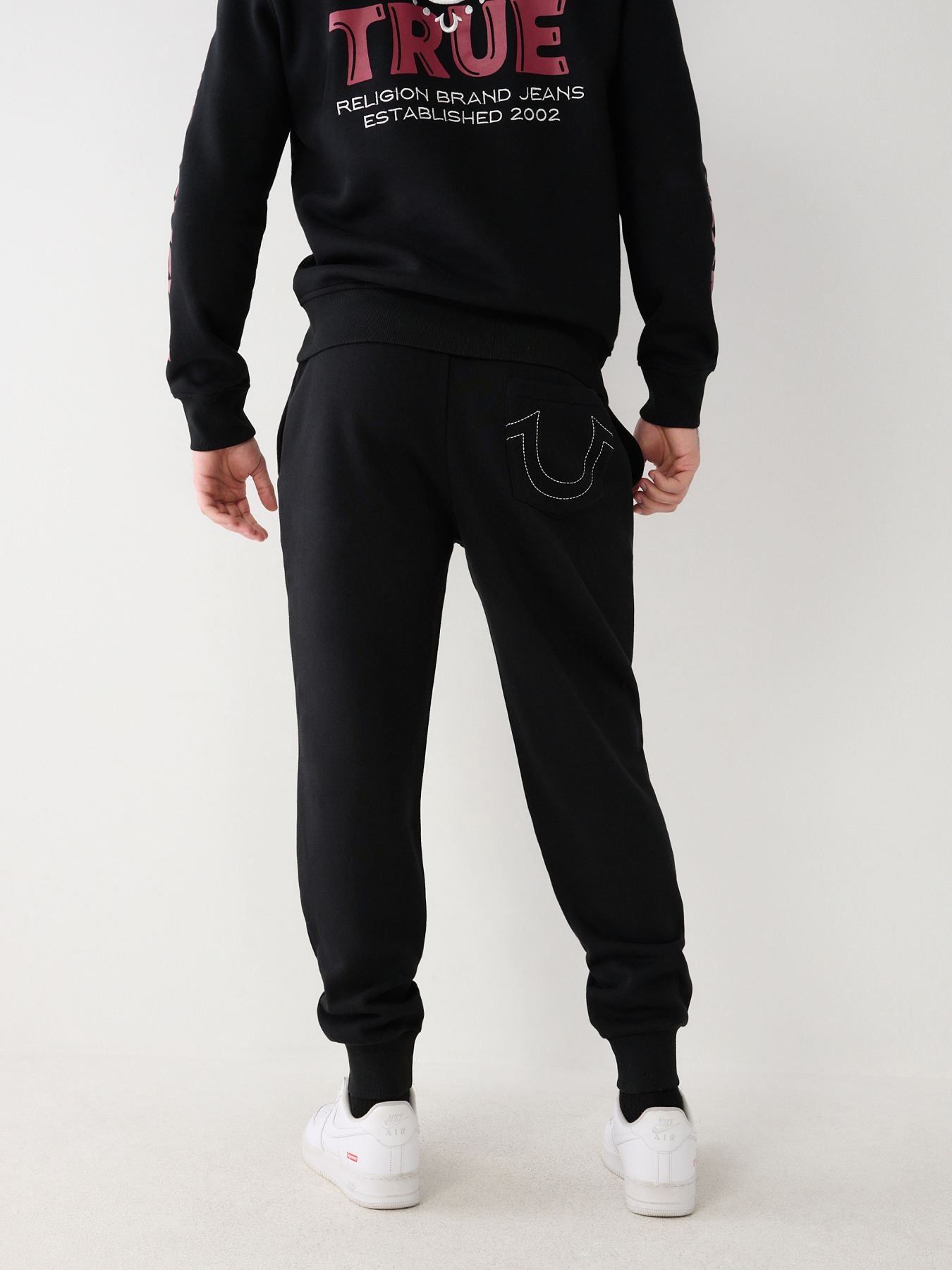 Black true religion discount joggers