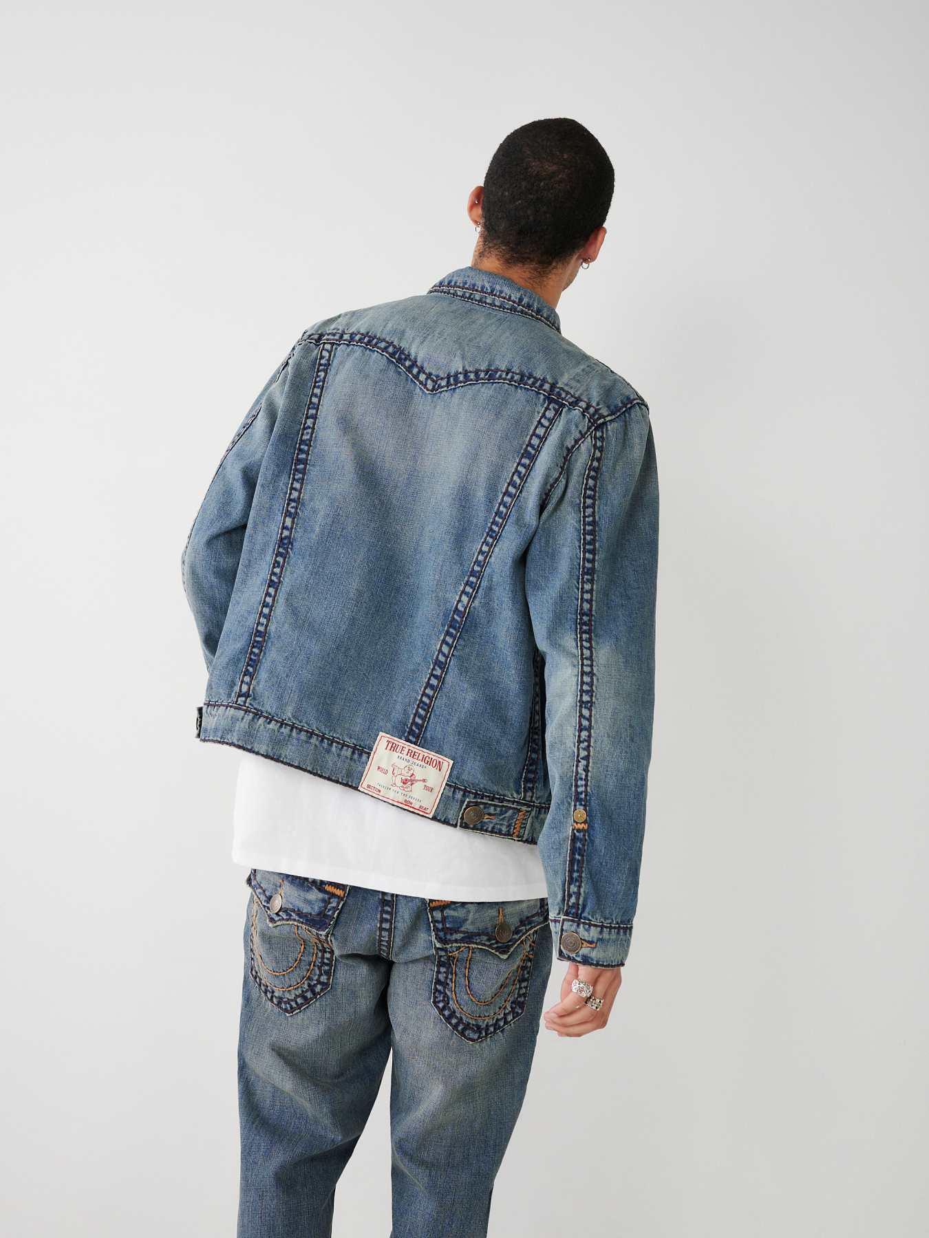 ☆大感謝セール】 TRUE RELIGION JIMMY SARAPE BIG T 極太ステッチ