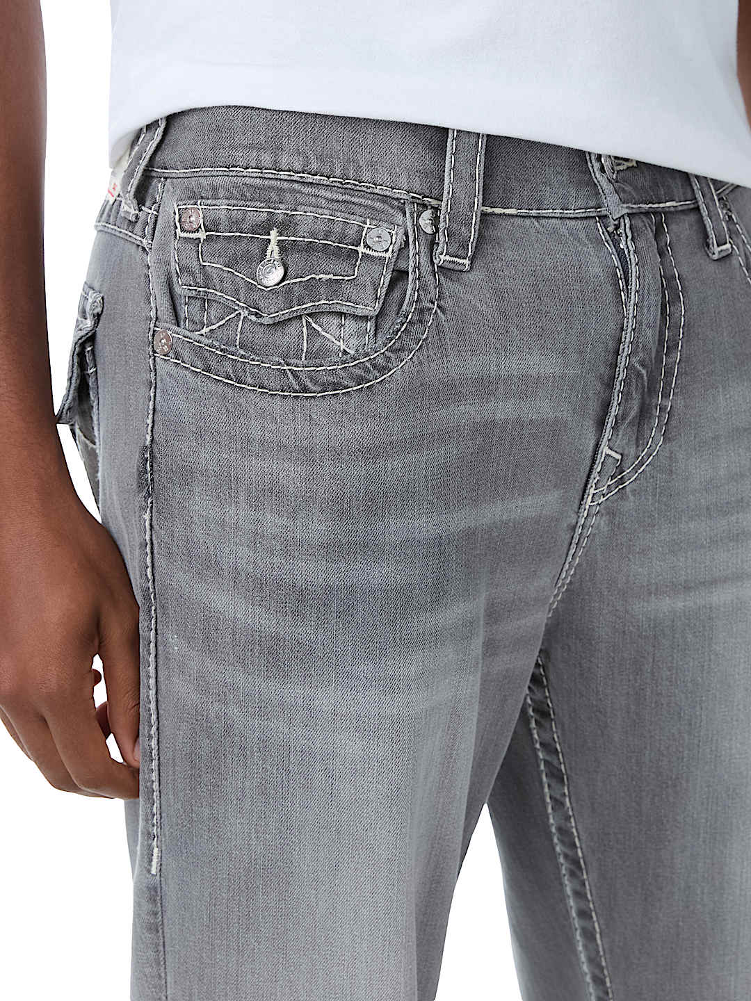JEANS RECTOS RICKY CON COSTURA BIG T