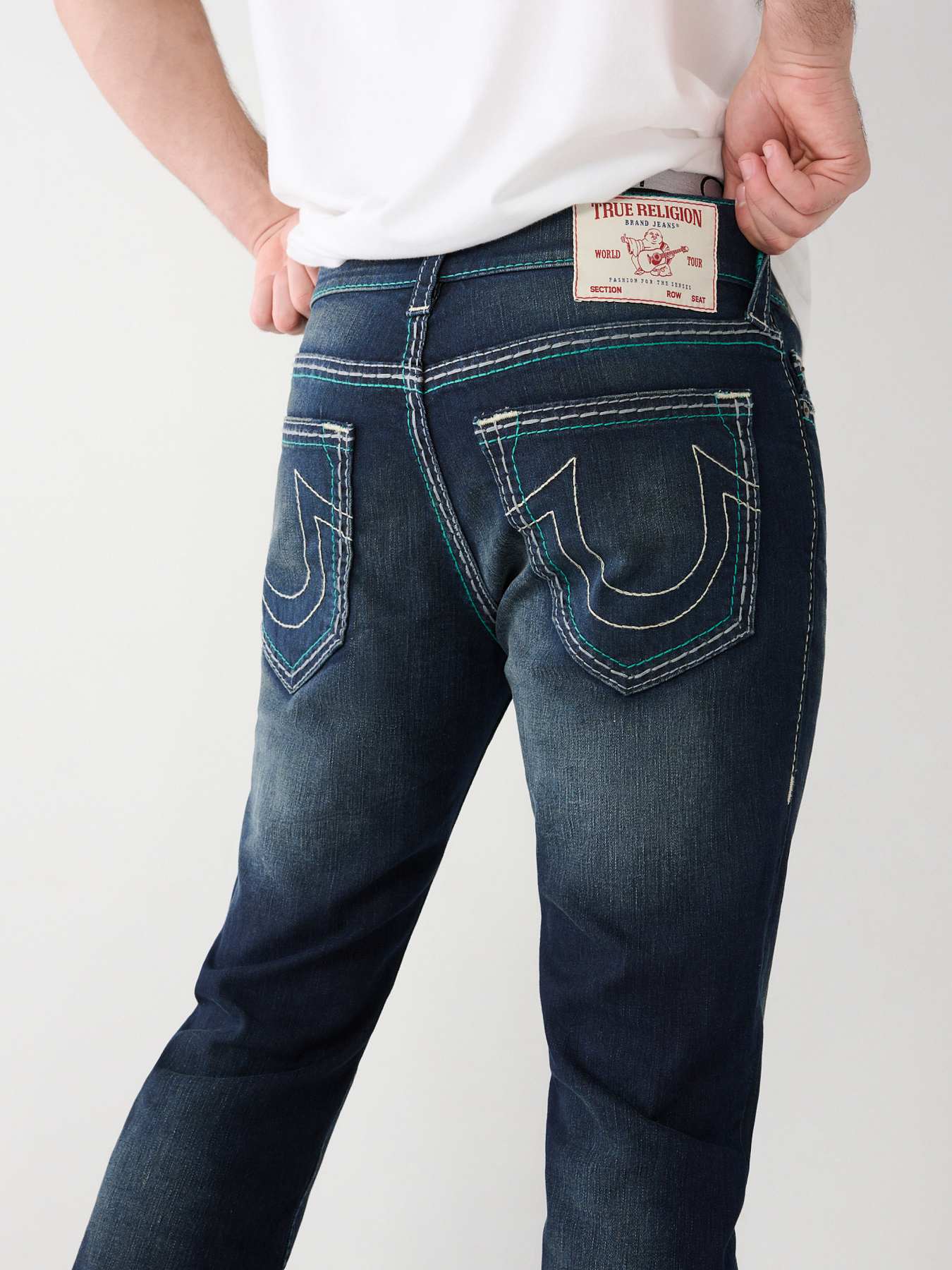 True Religion Rocco Big T Jeans Blue