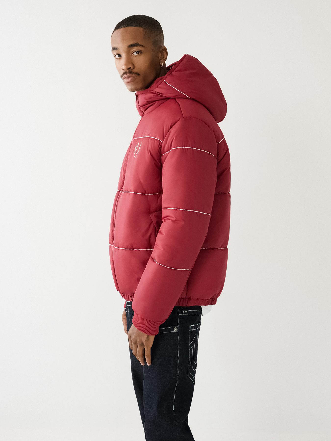 HORSESHOE LOGO BIG T PUFFER JACKET