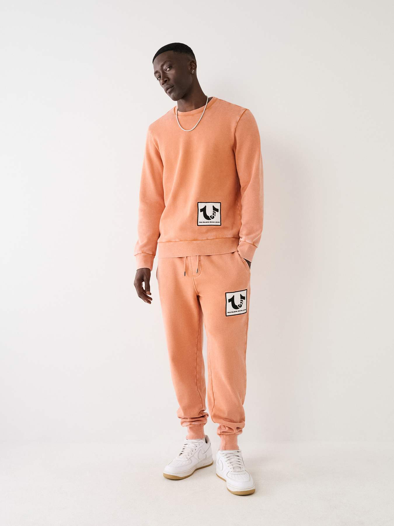 Fleece jogger pants with logo main image 0