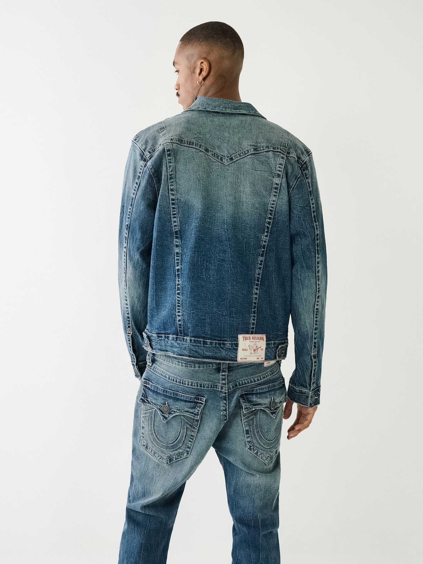 True religion denim outlet jacket mens