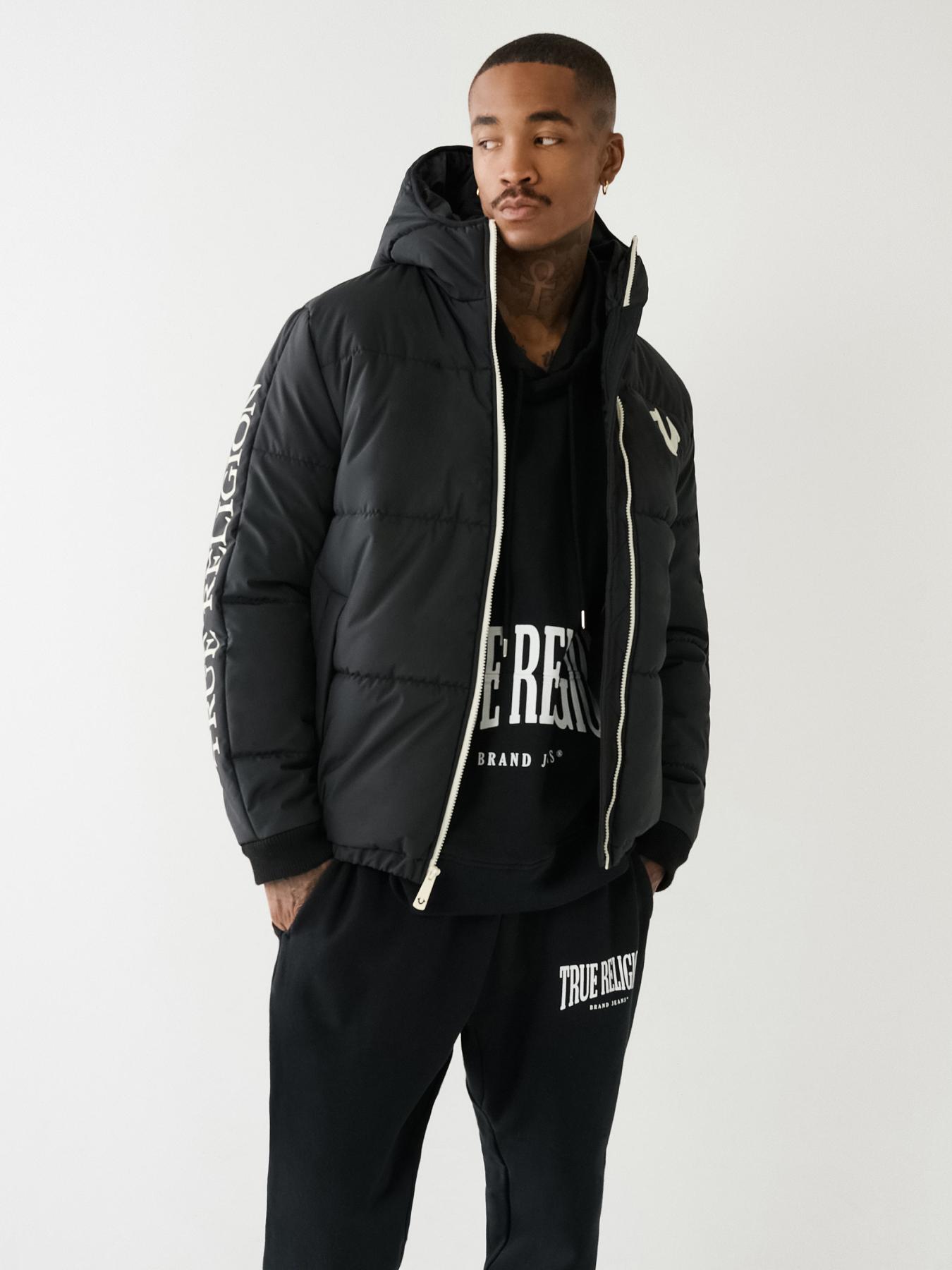 TRUE RELIGION PANEL PUFFER JACKET