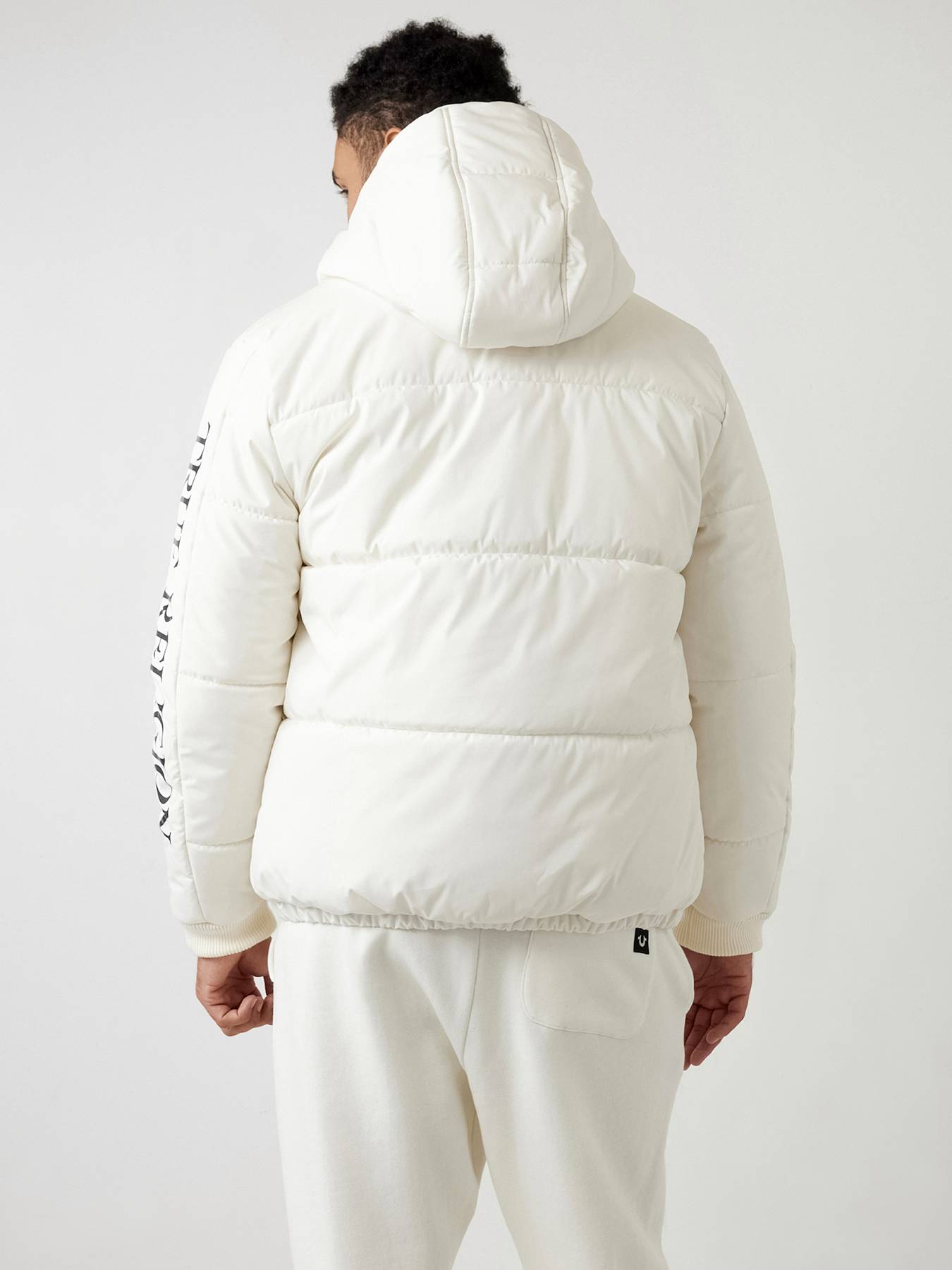 TRUE RELIGION PANEL PUFFER JACKET