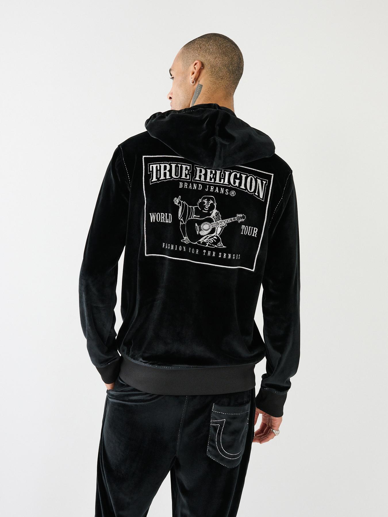 True religion cheap velvet hoodie