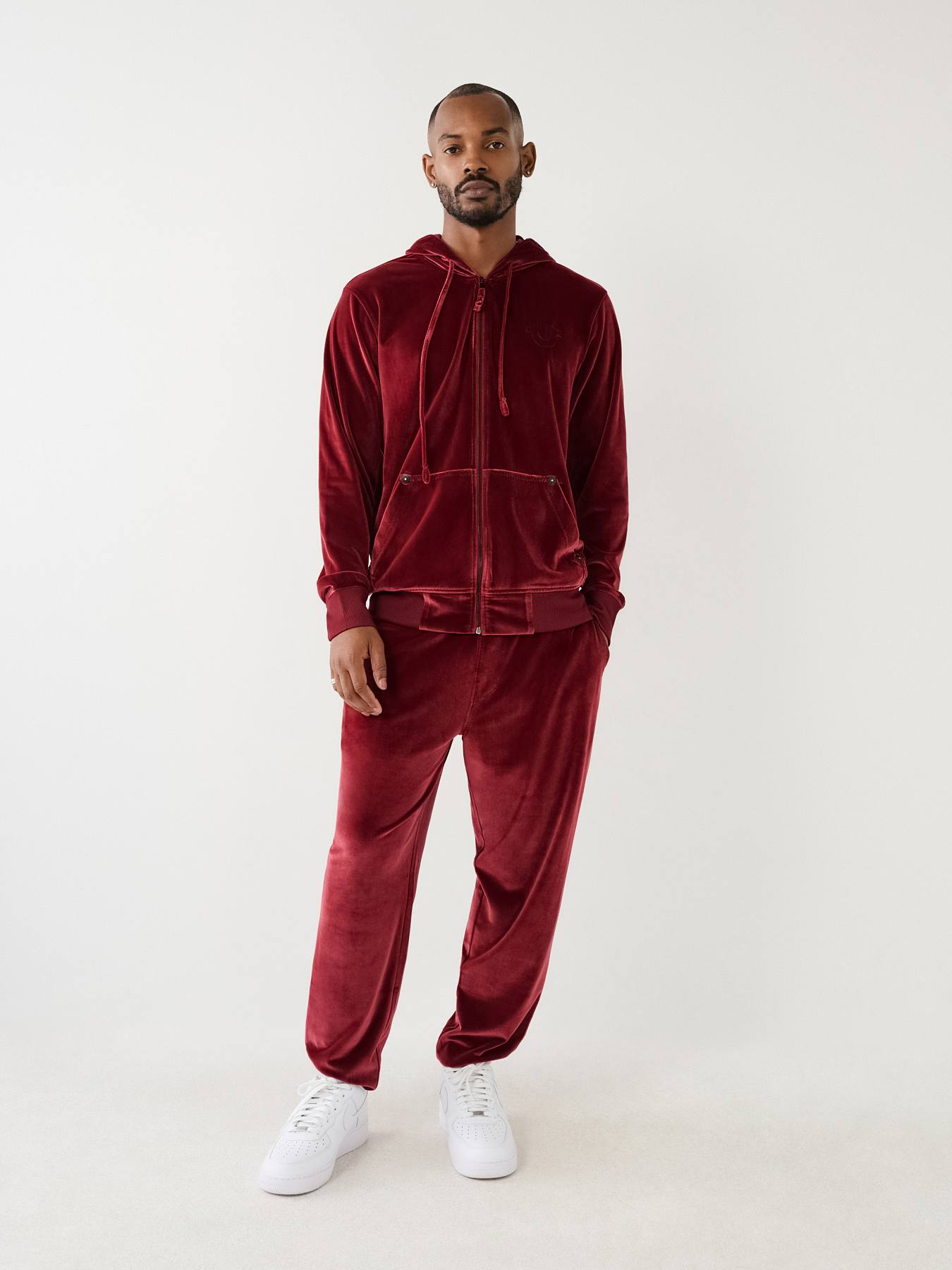 SUDADERA VELOUR BIG T CON CAPUCHA Y CIERRE, image 5