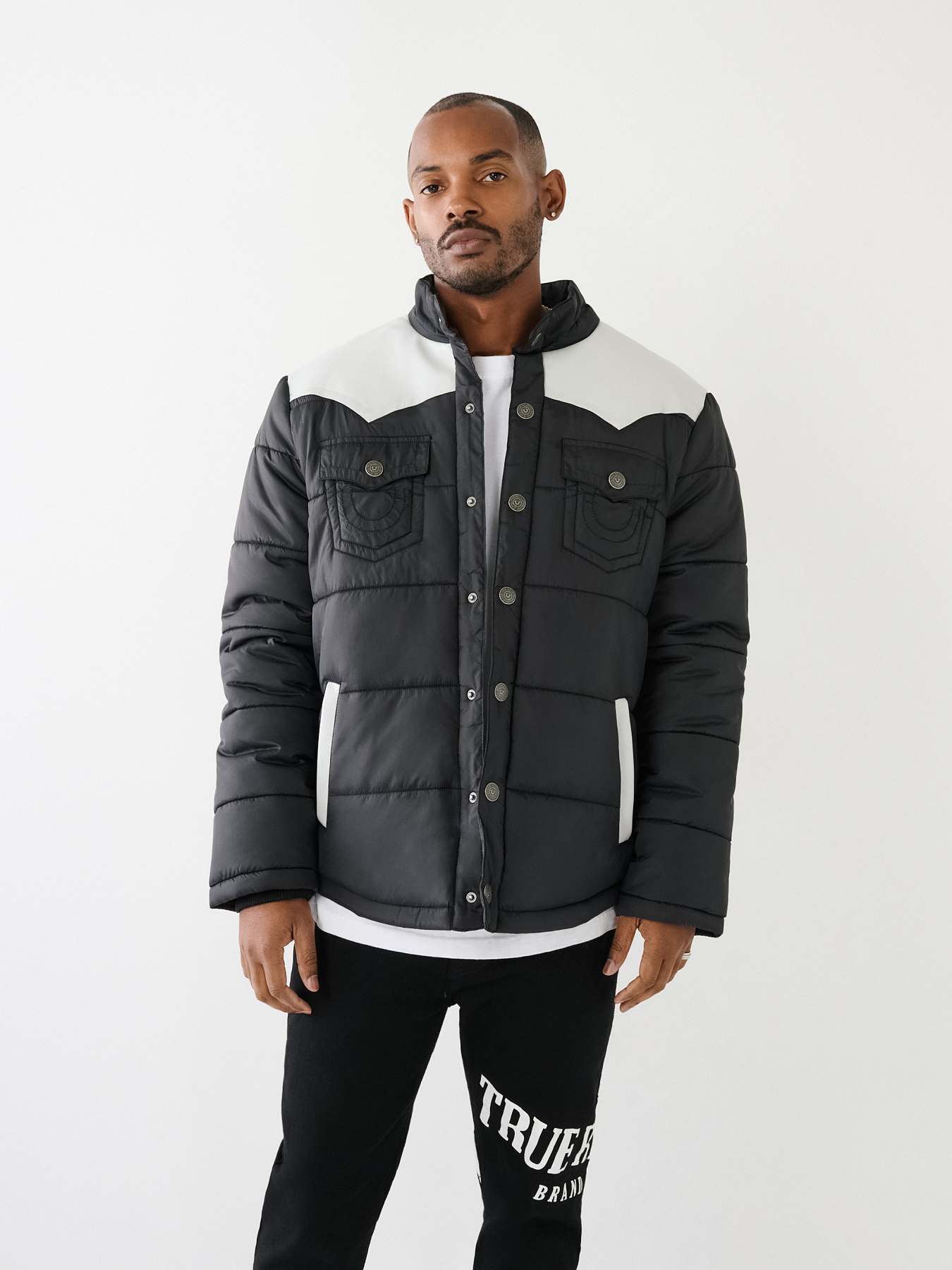 Puffer jacket true store religion