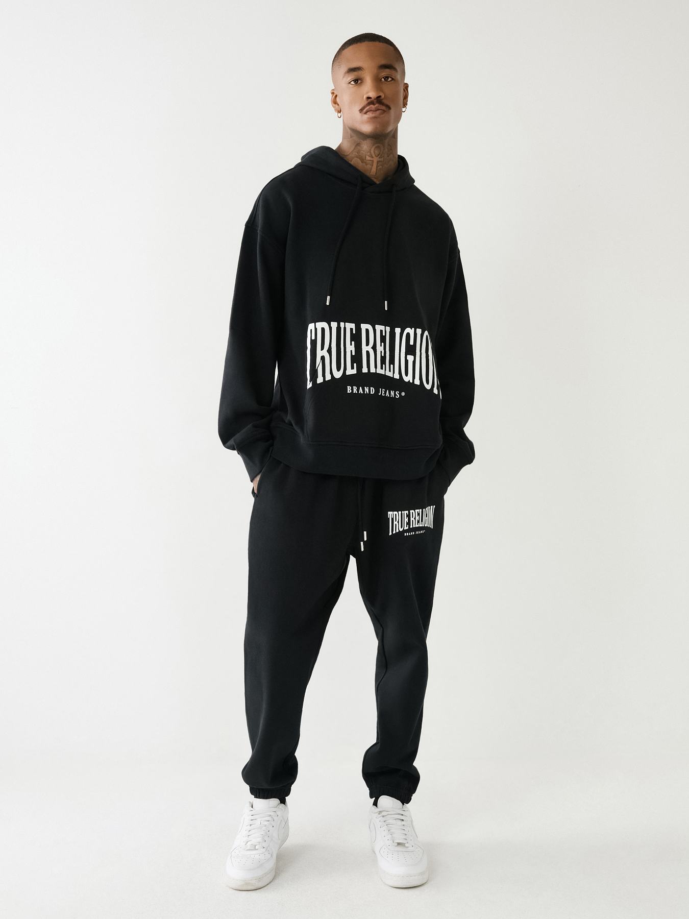 True Religion Mens Classic Logo Jogger Sweatpant : : Clothing,  Shoes & Accessories