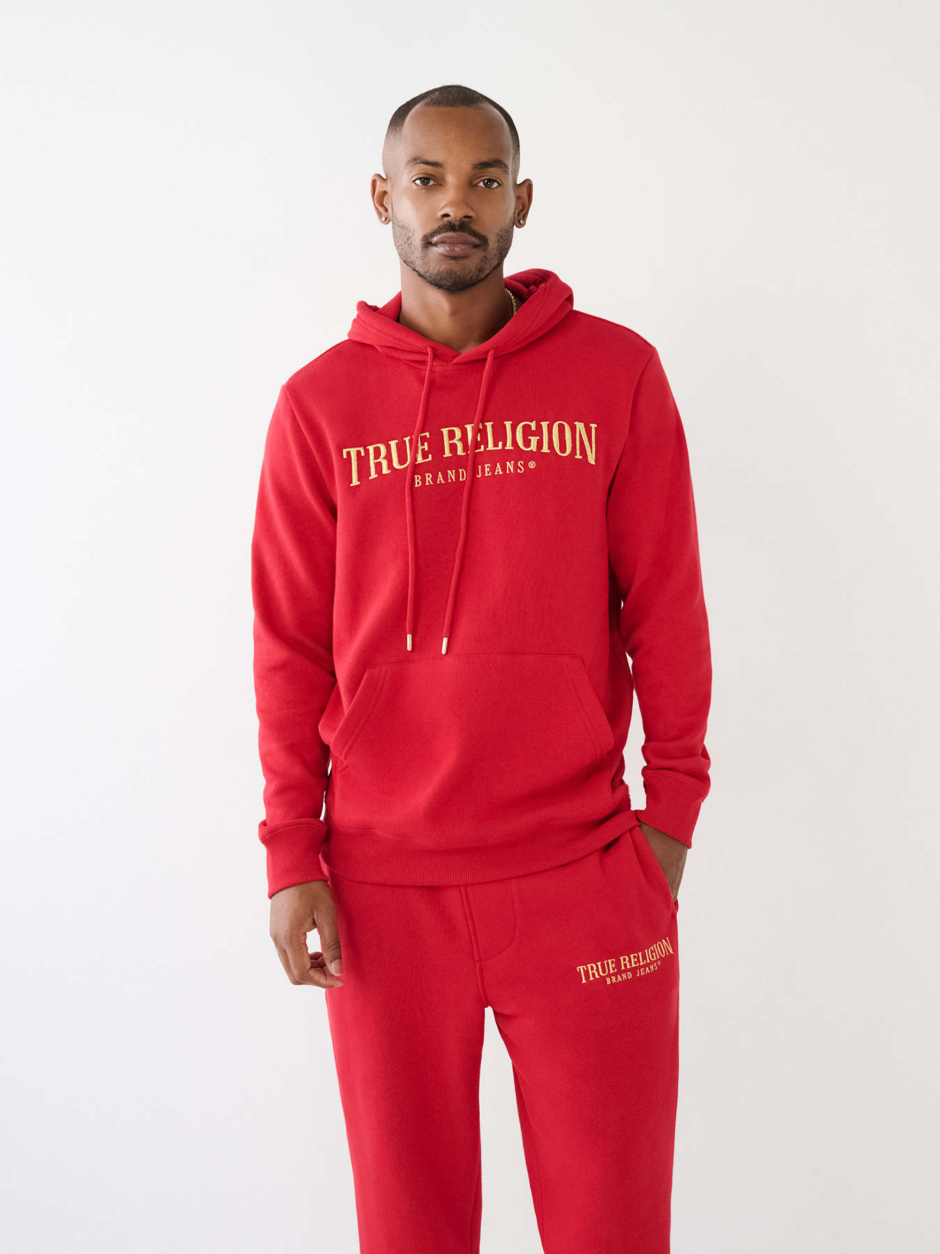 TRUE LOGO HOODIE Red True Religion