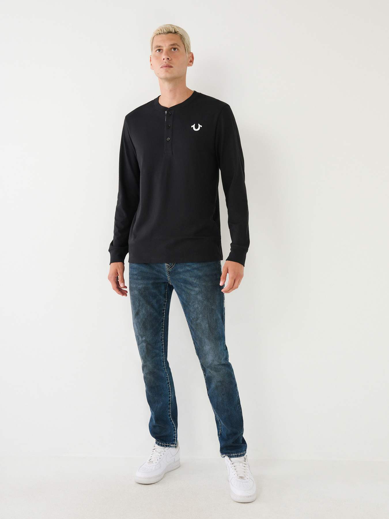 hooded henley shirt