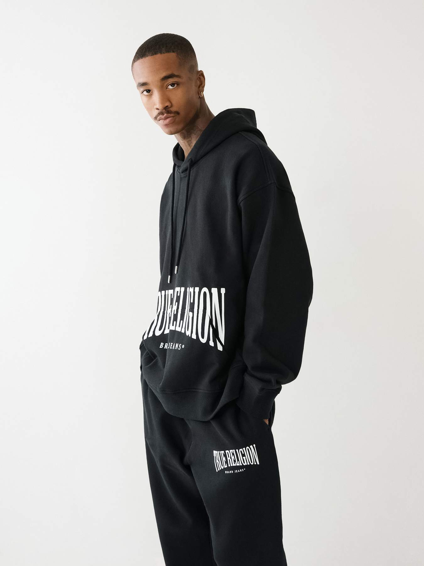 TRUE RELIGION LOGO RELAXED HOODIE