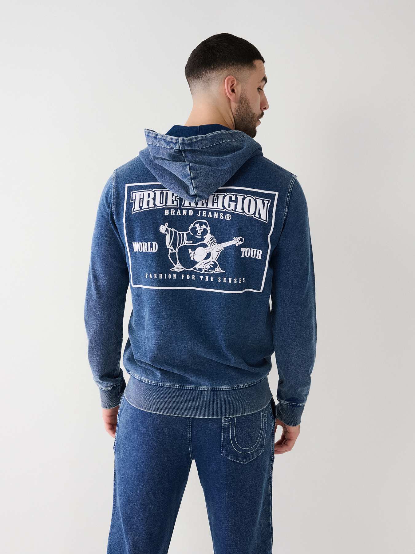 True religion cheap denim hoodie