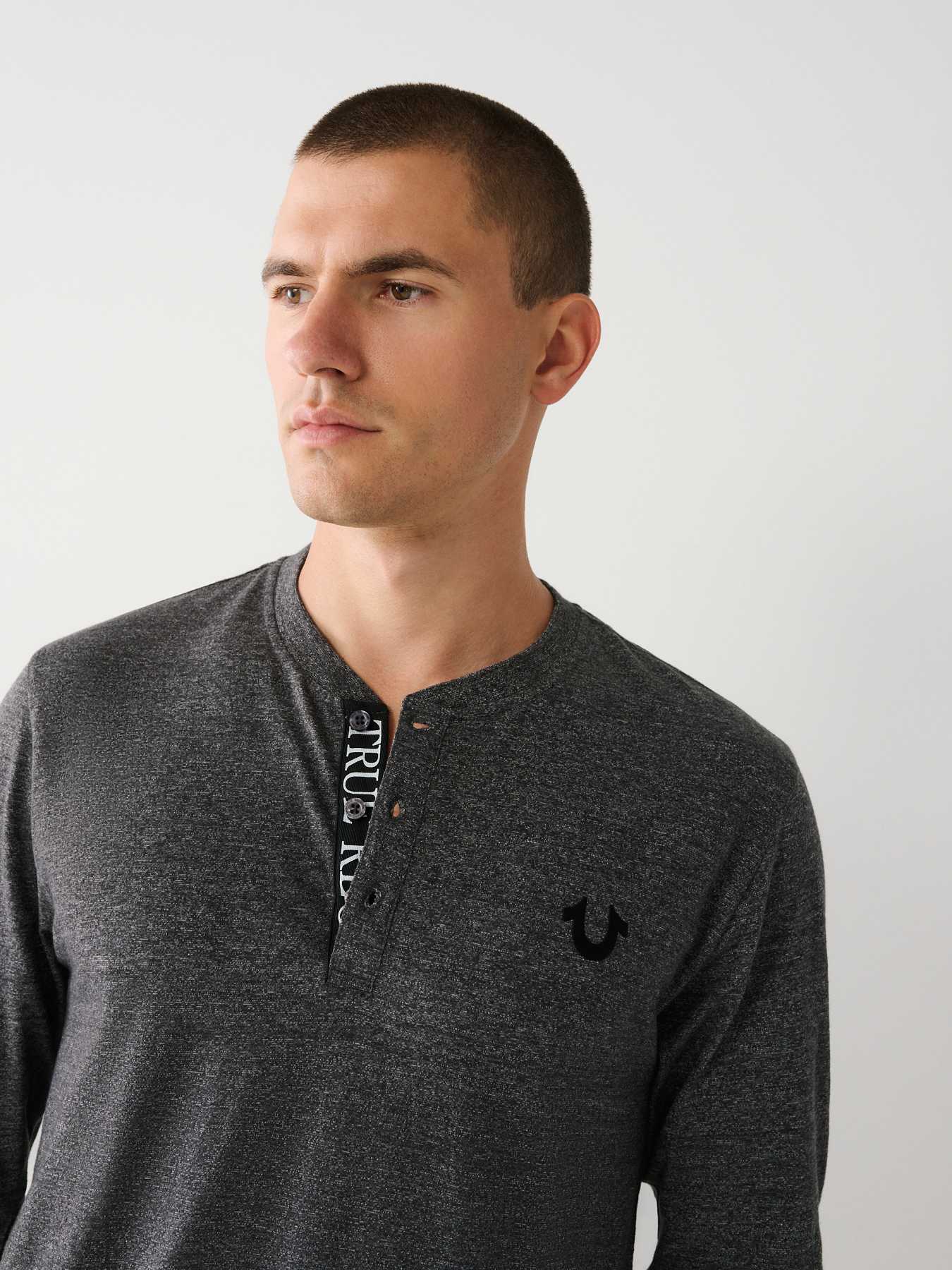 hooded henley shirt