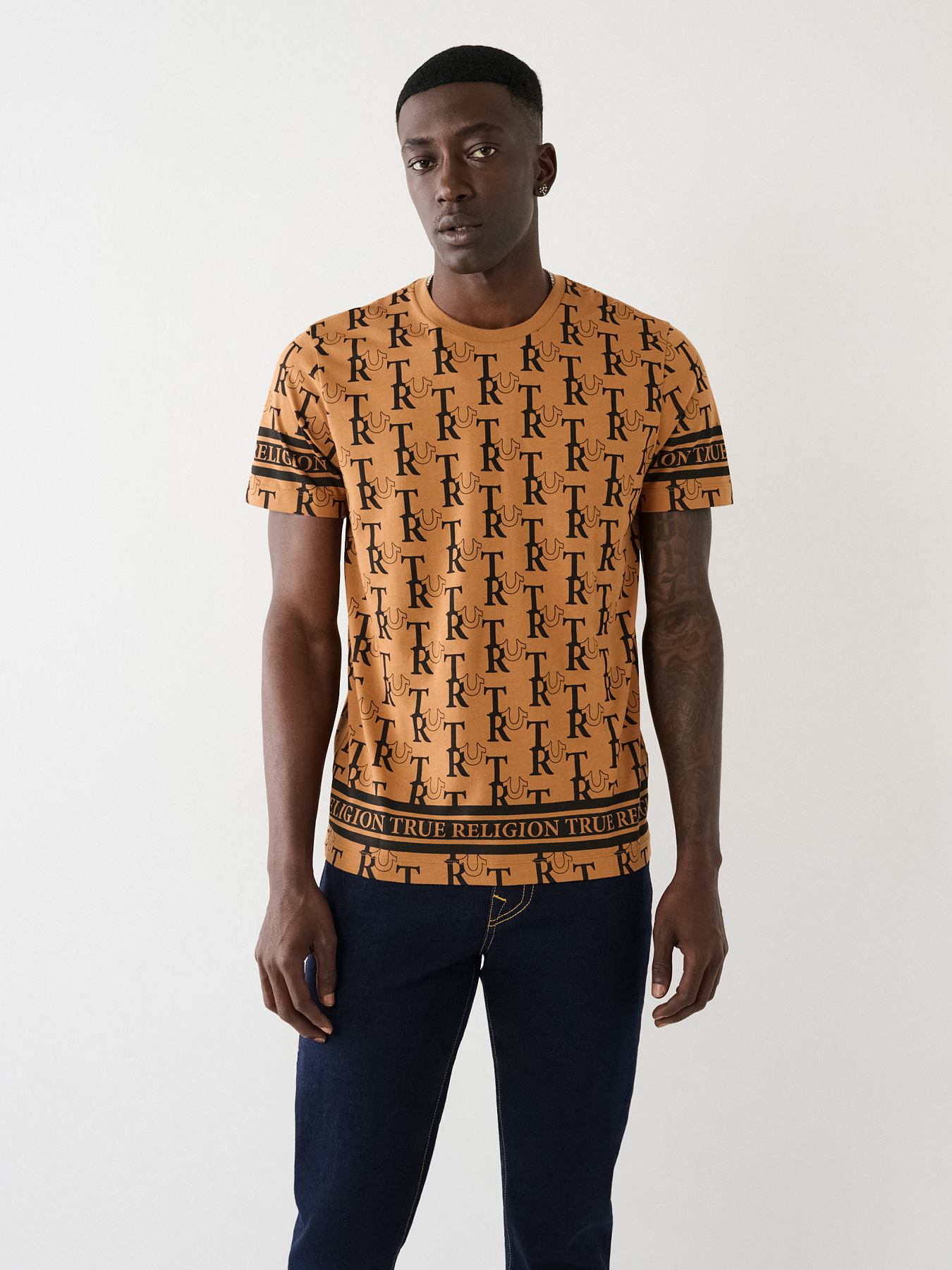 T-shirt with allover logo