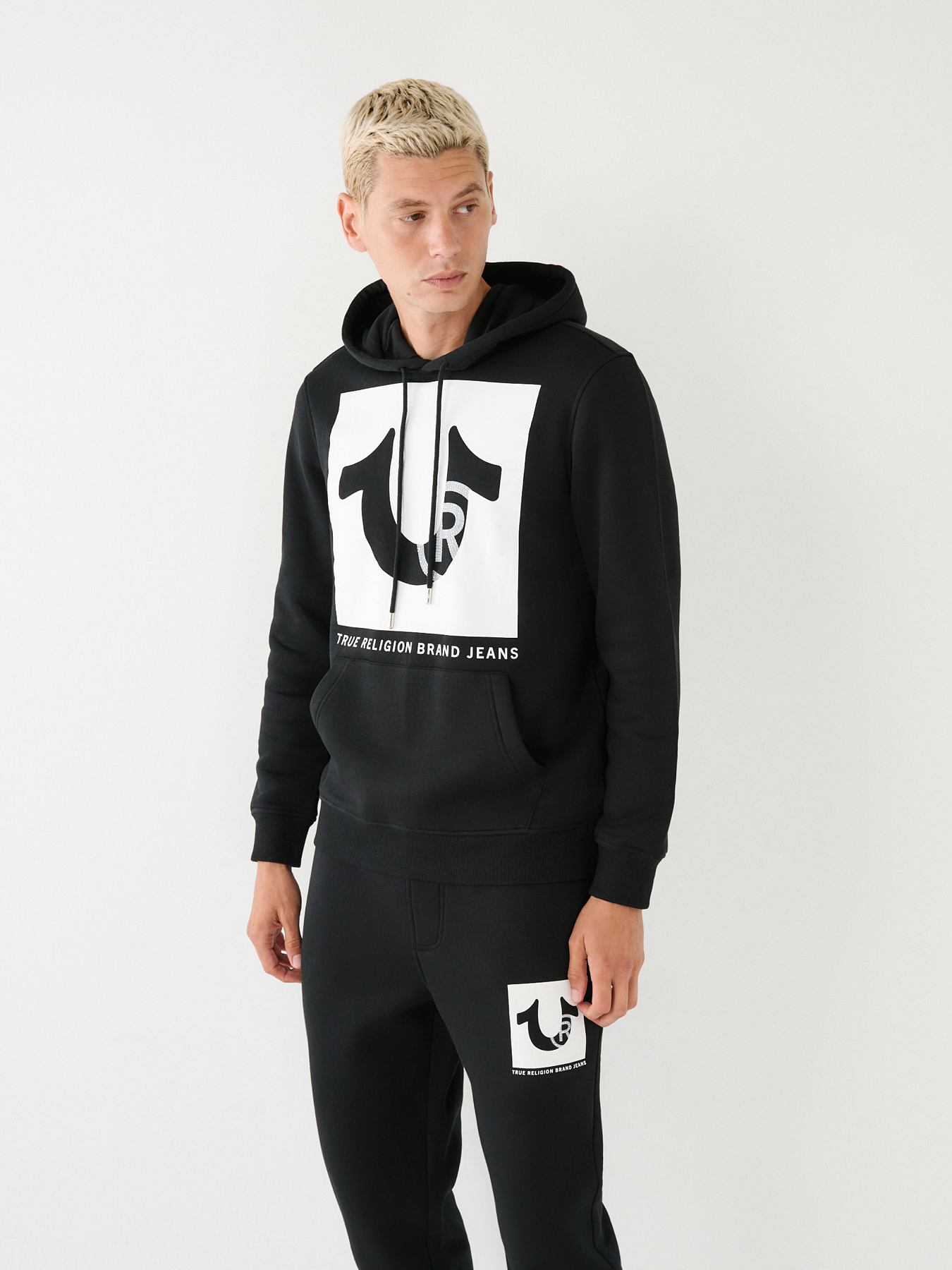 STUDDED LOGO HOODIE