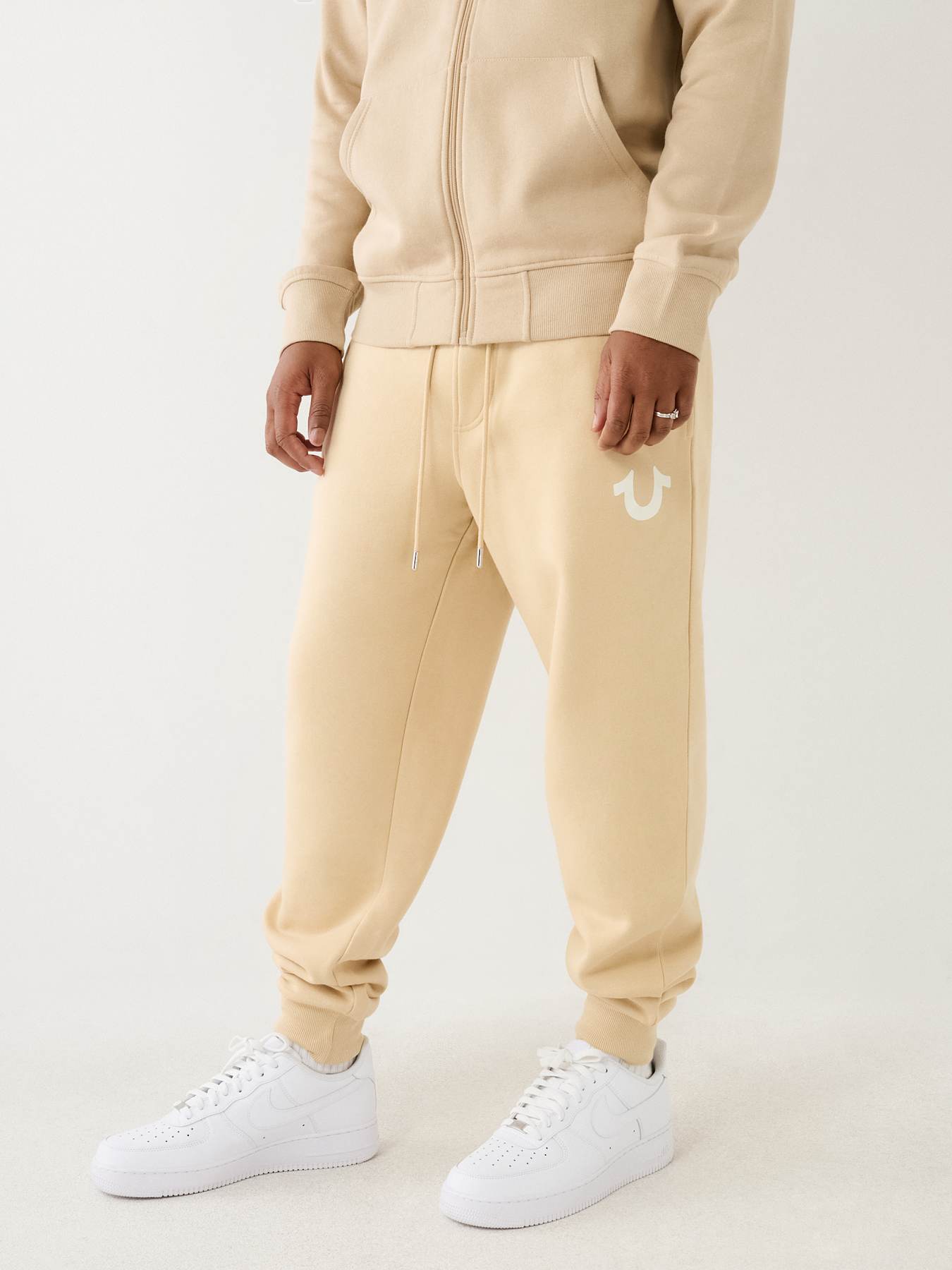 True religion oatmeal joggers sale