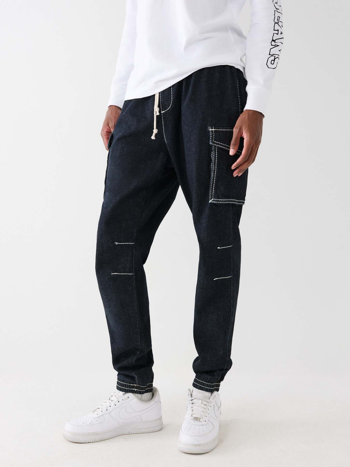BIG T DENIM CARGO JOGGER, image 1
