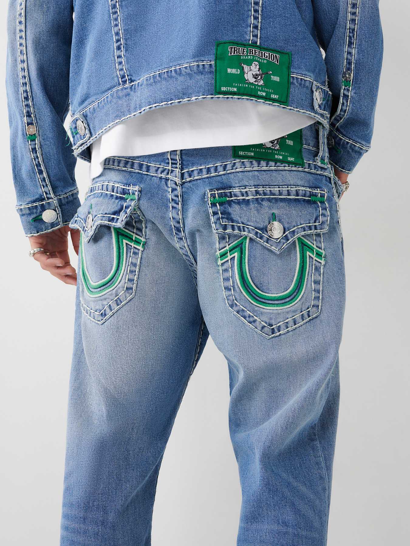 RICKY DOUBLE RAISED HS SUPER T STRAIGHT JEAN