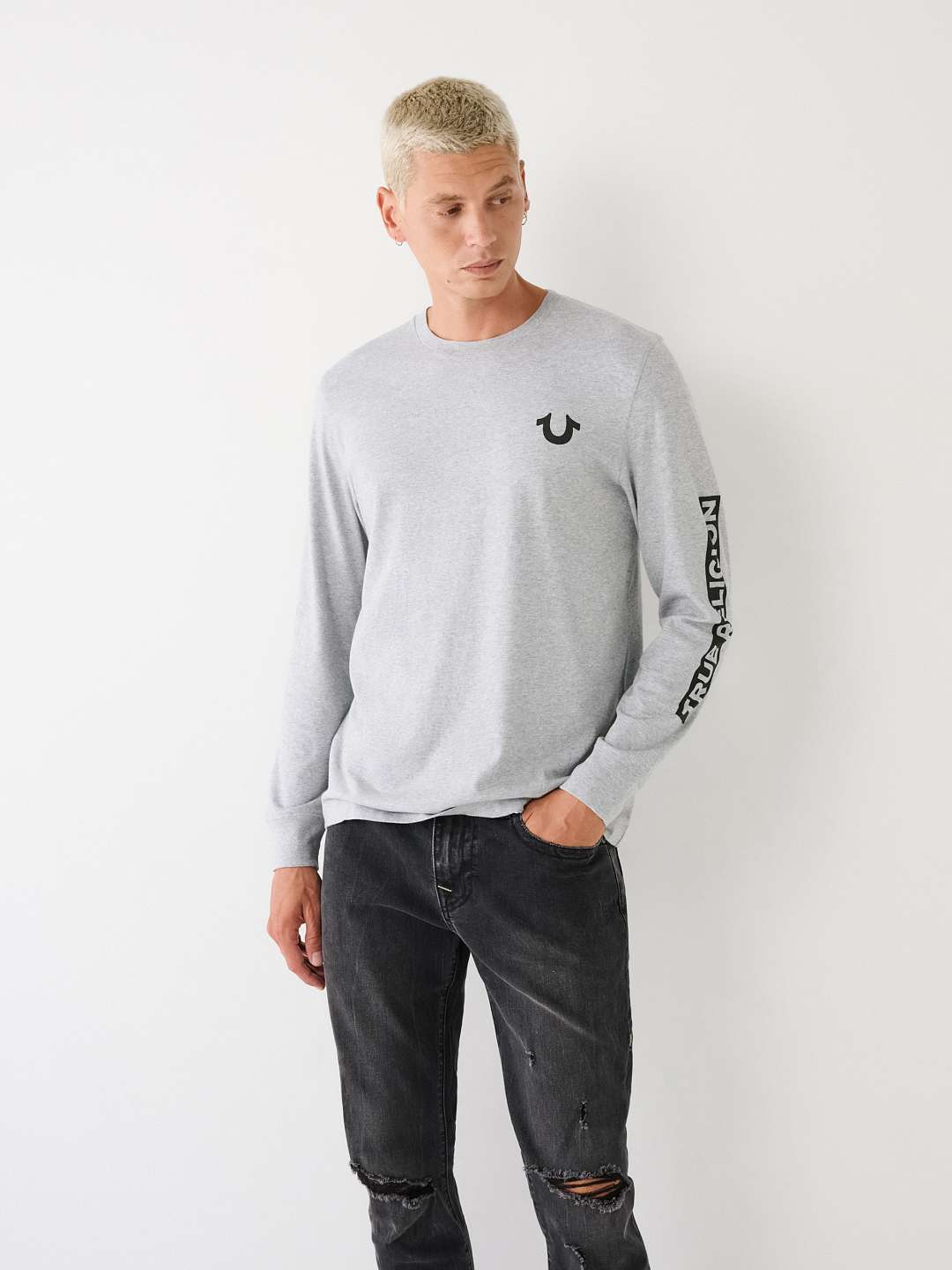 LONG SLEEVE TRUE LOGO TEE, image 2