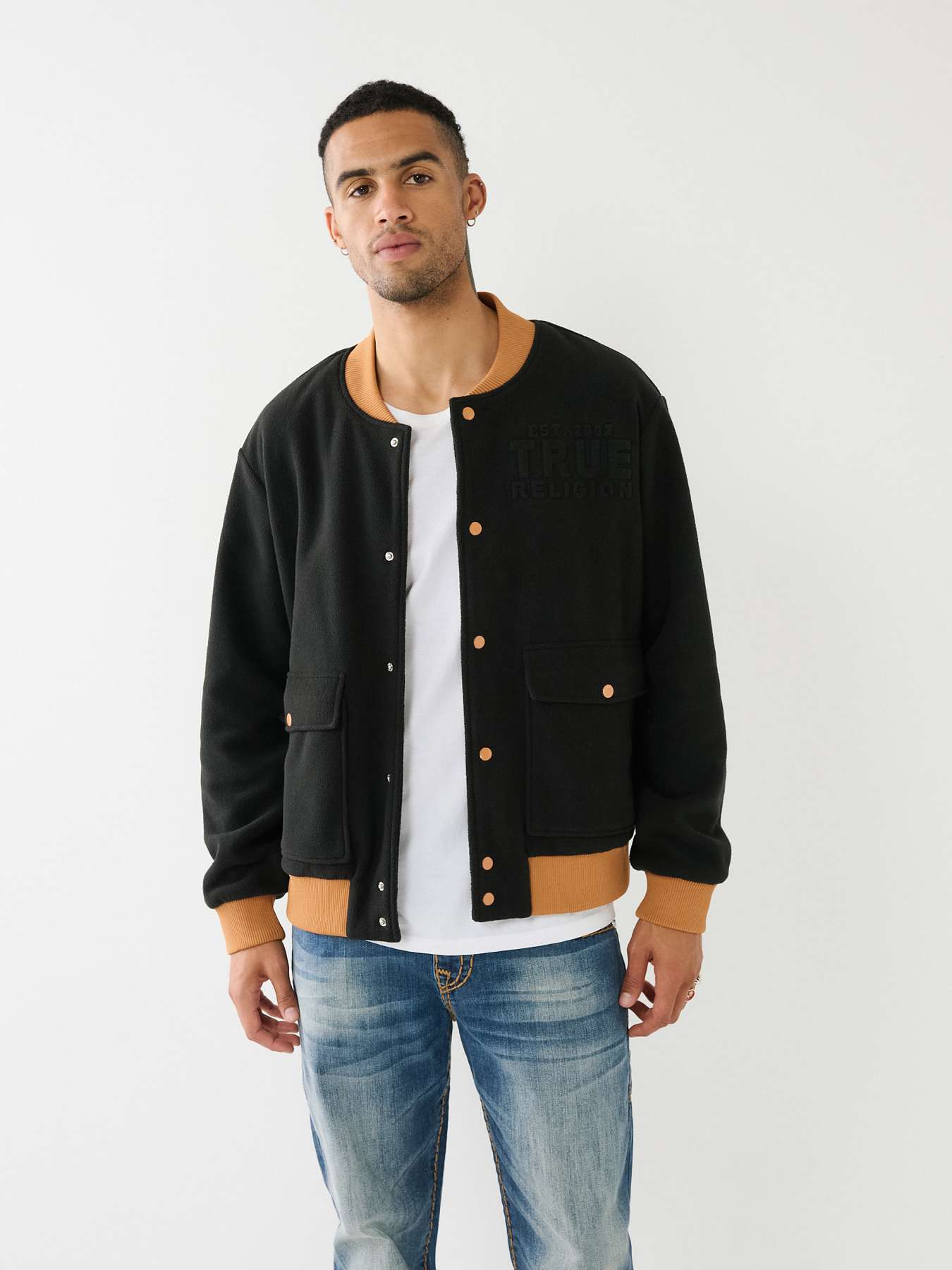 FLEECE BOMBER JACKET