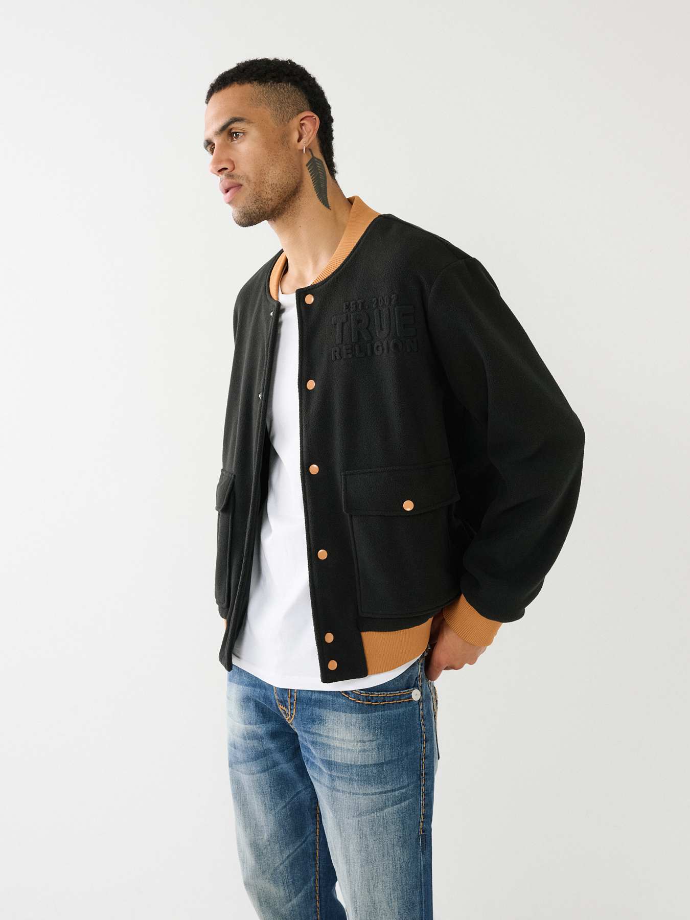 FLEECE BOMBER JACKET