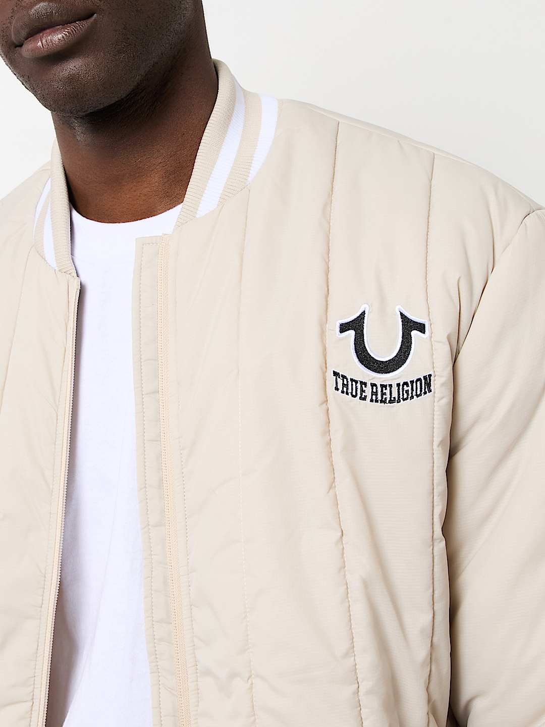 HS LOGO QUILTED BOMBER JACKET, image 2