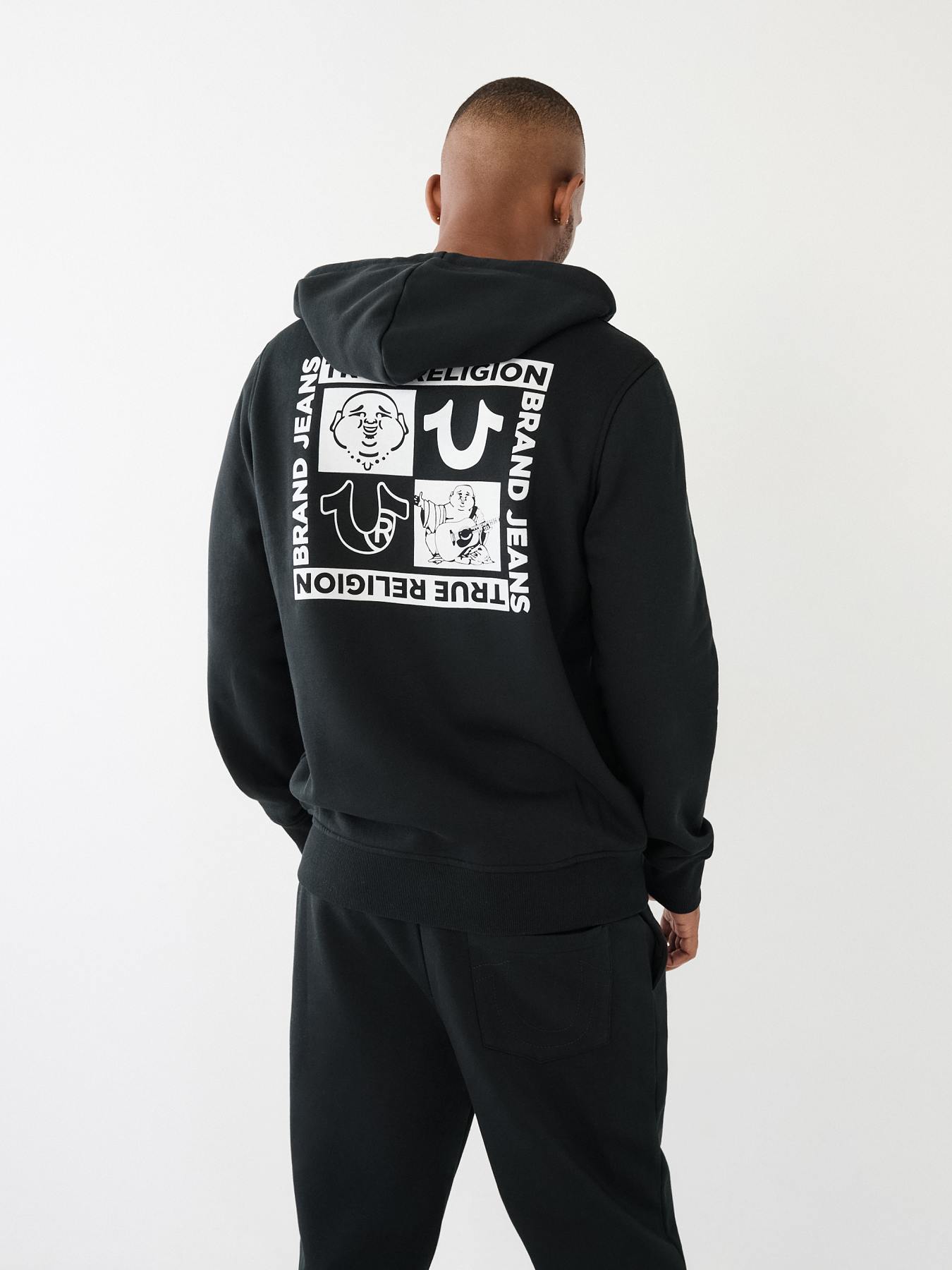 True religion logo hoodie sale