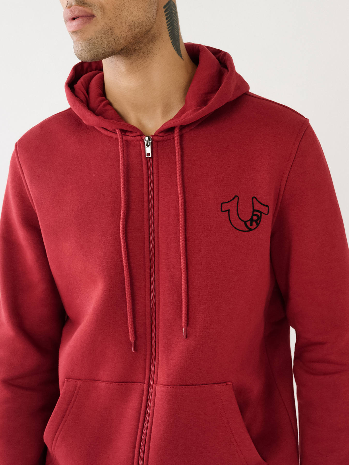 LOGO ZIP HOODIE Red True Religion