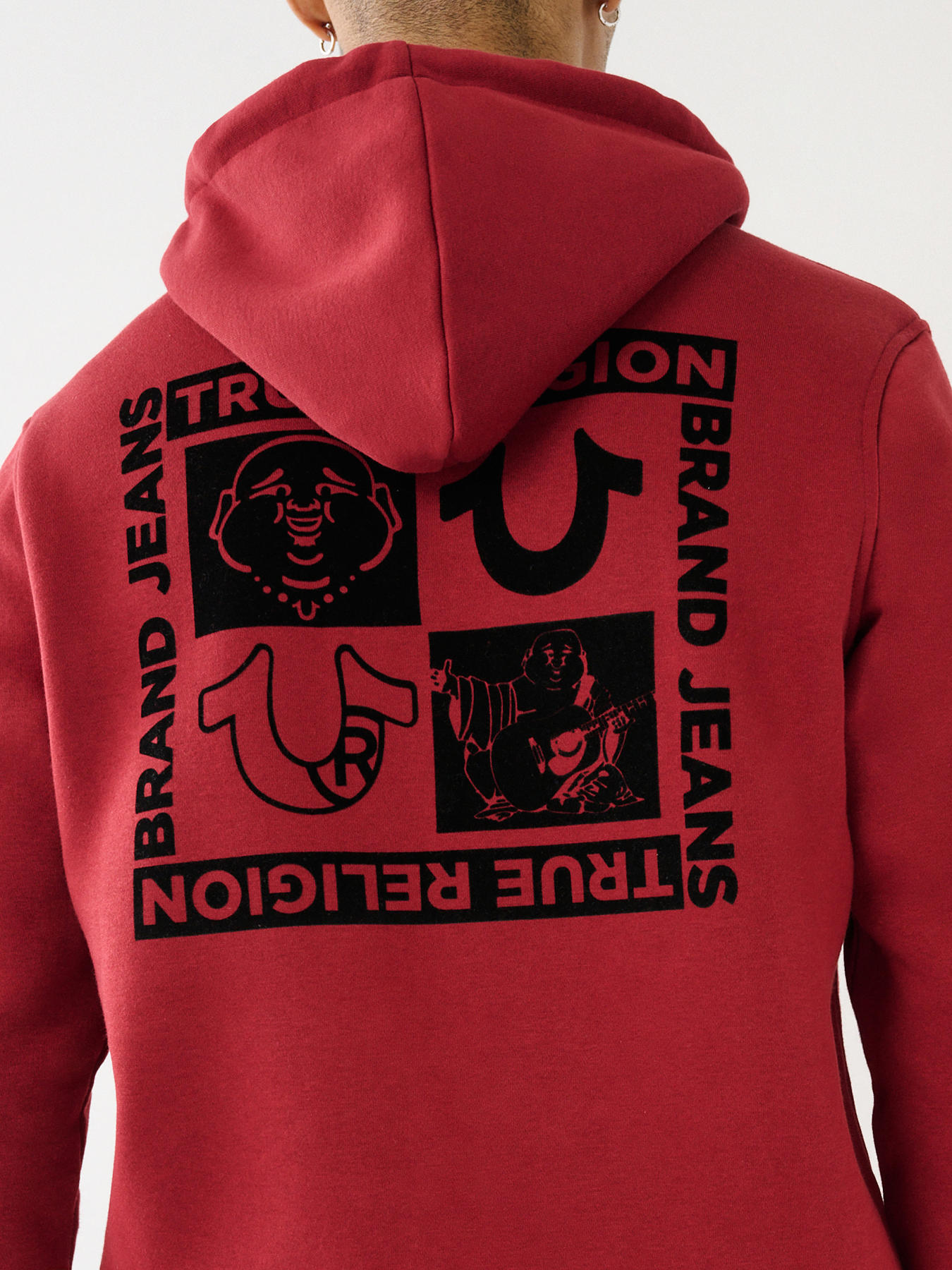 LOGO ZIP HOODIE Red True Religion