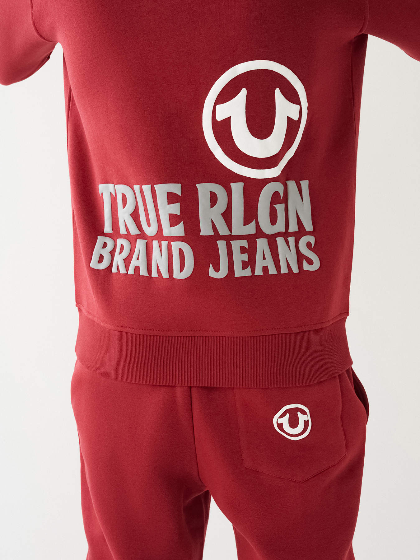 True religion clearance double puff hoodie