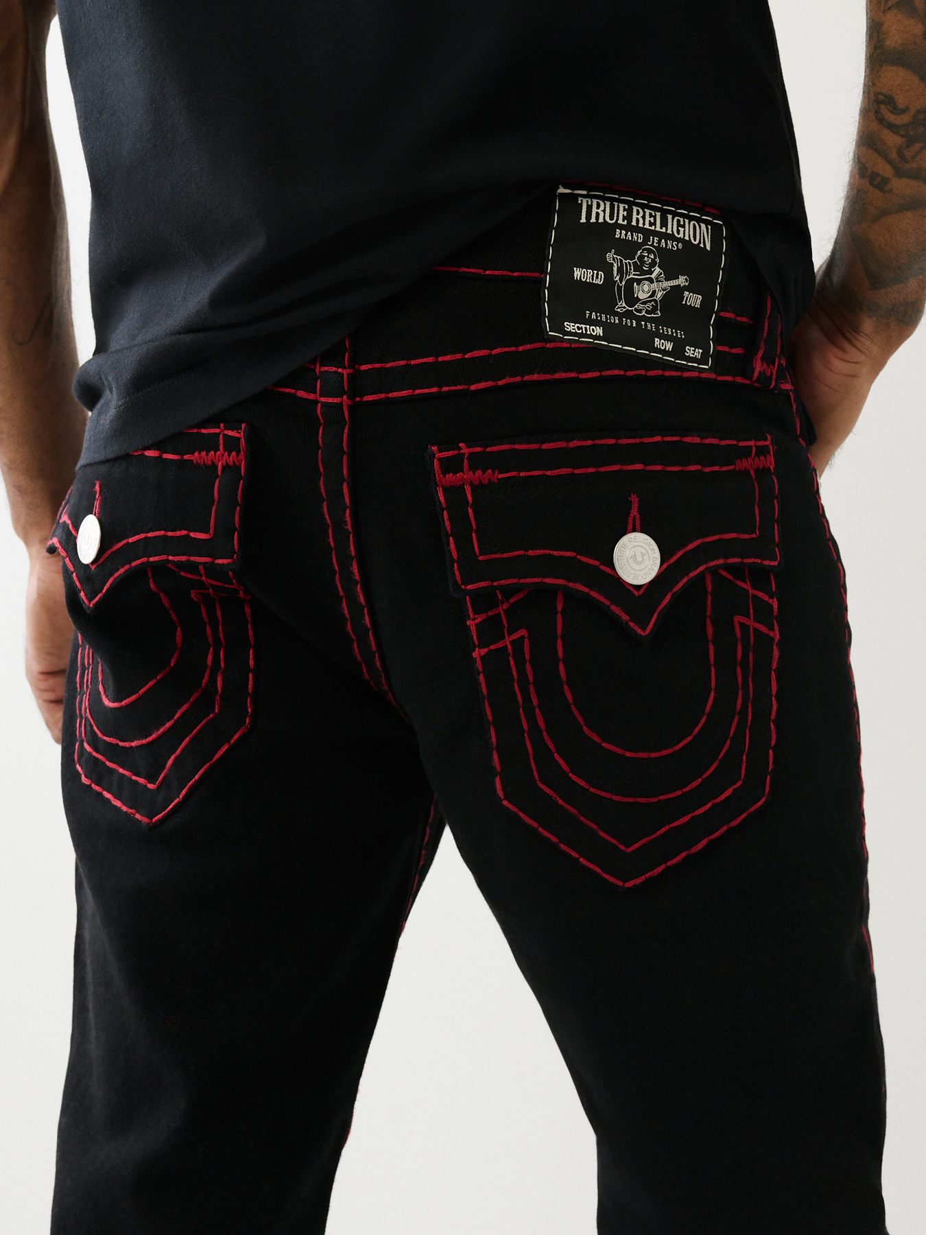 Black true religion jeans best sale