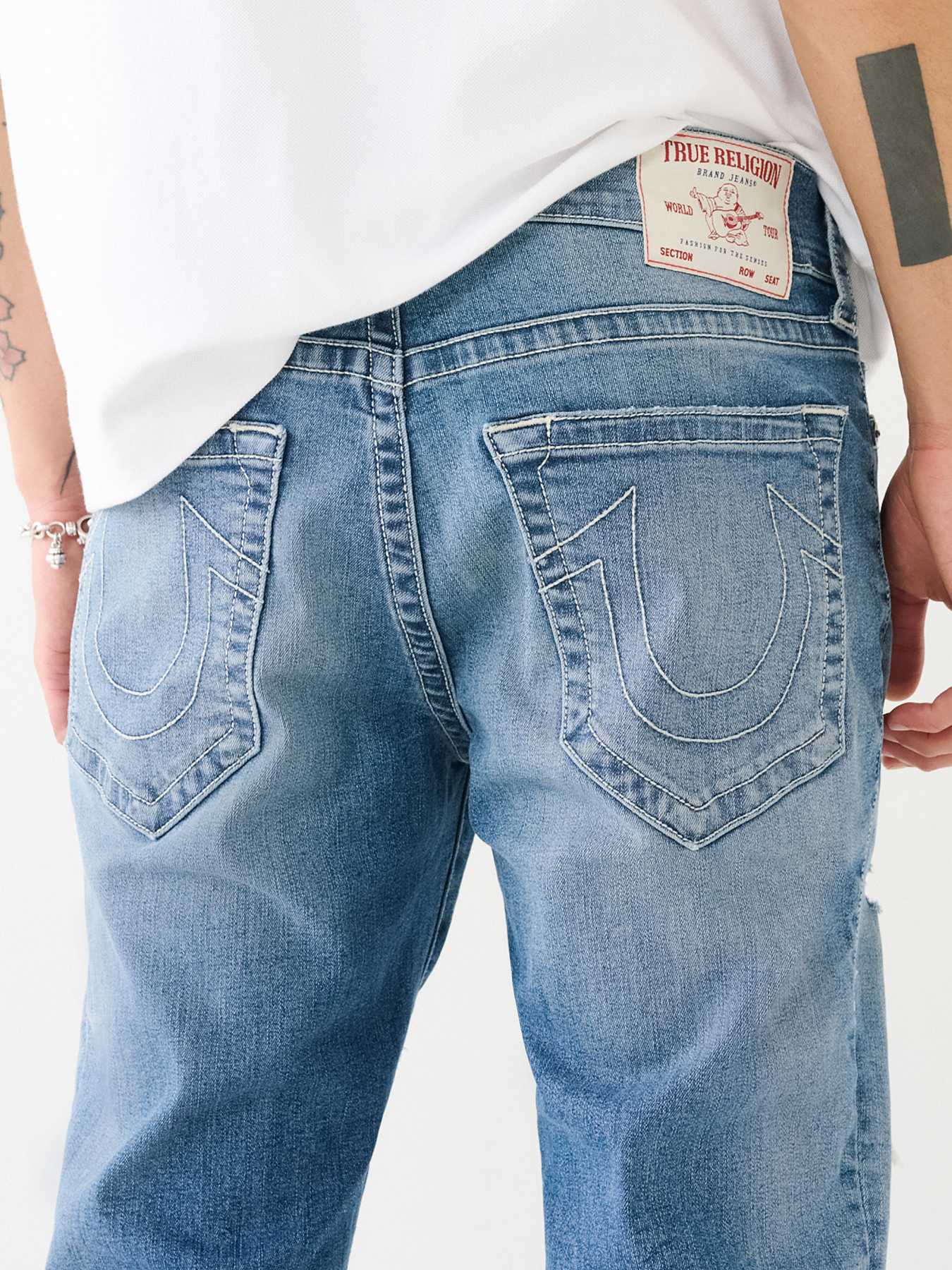  Matt Distressed Moto Jean, image 5