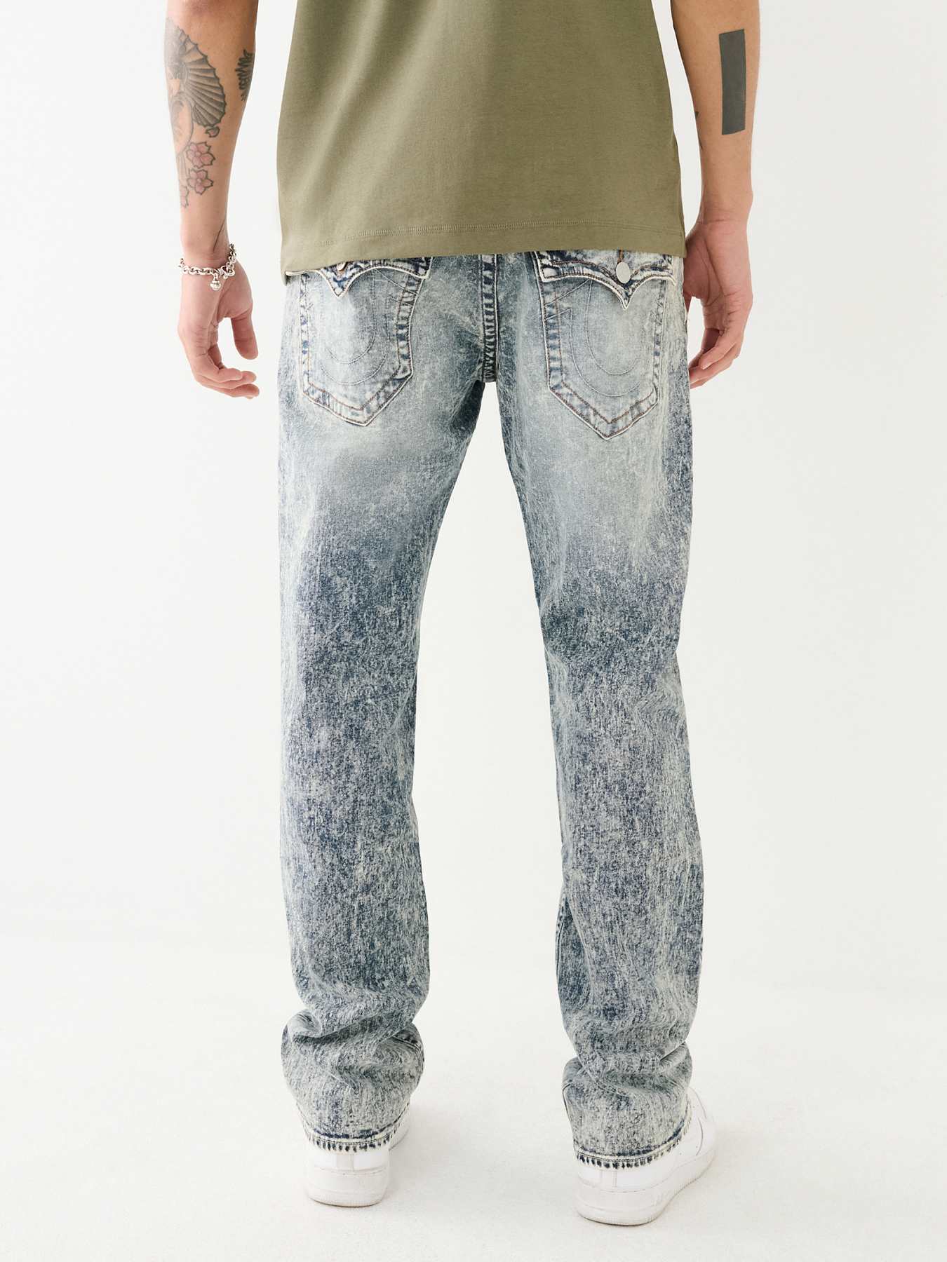 Ricky Acid Wash Straight Jean - Wild Stream Dark Wash | True