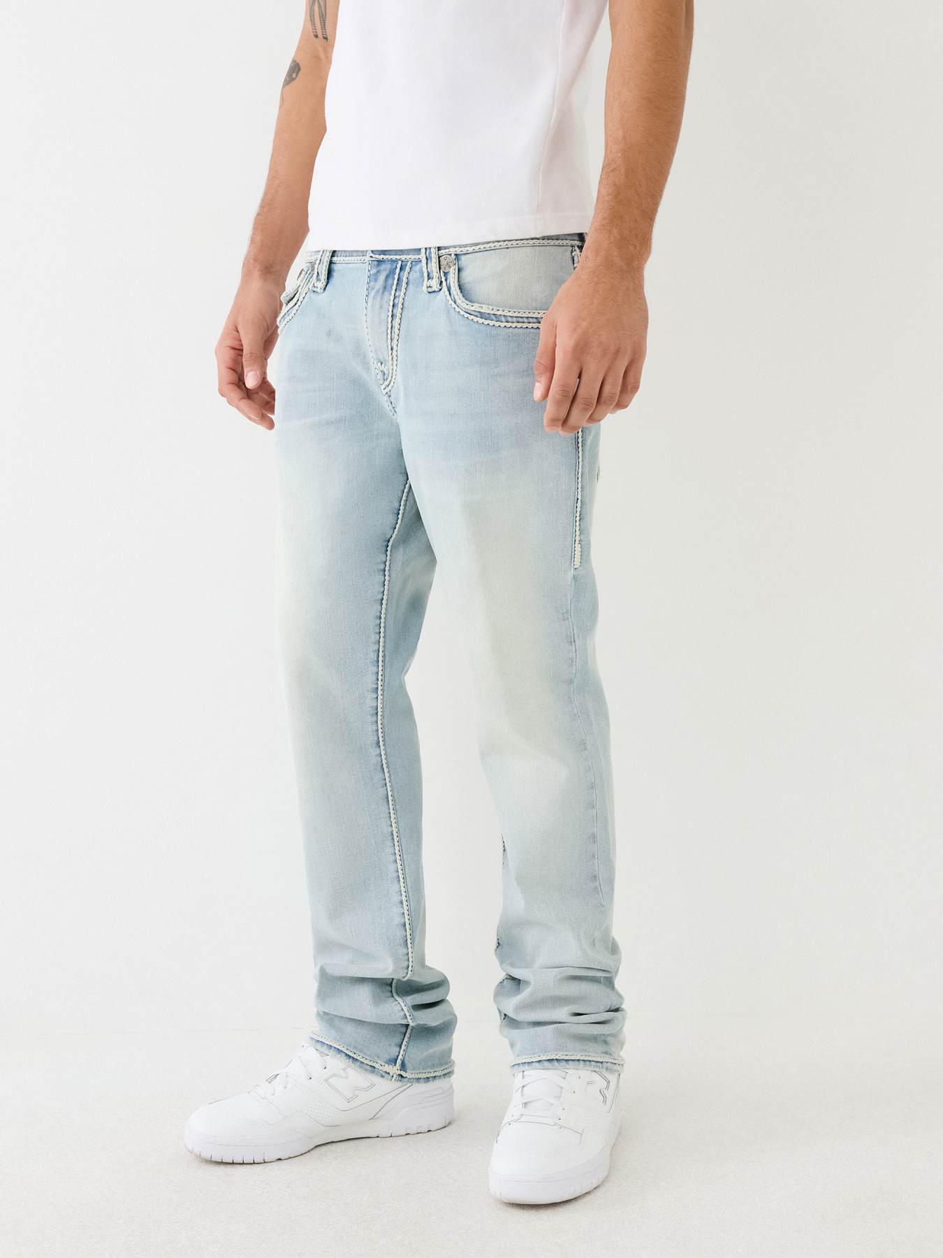 RICKY ROPE STITCH FLAP STRAIGHT JEAN