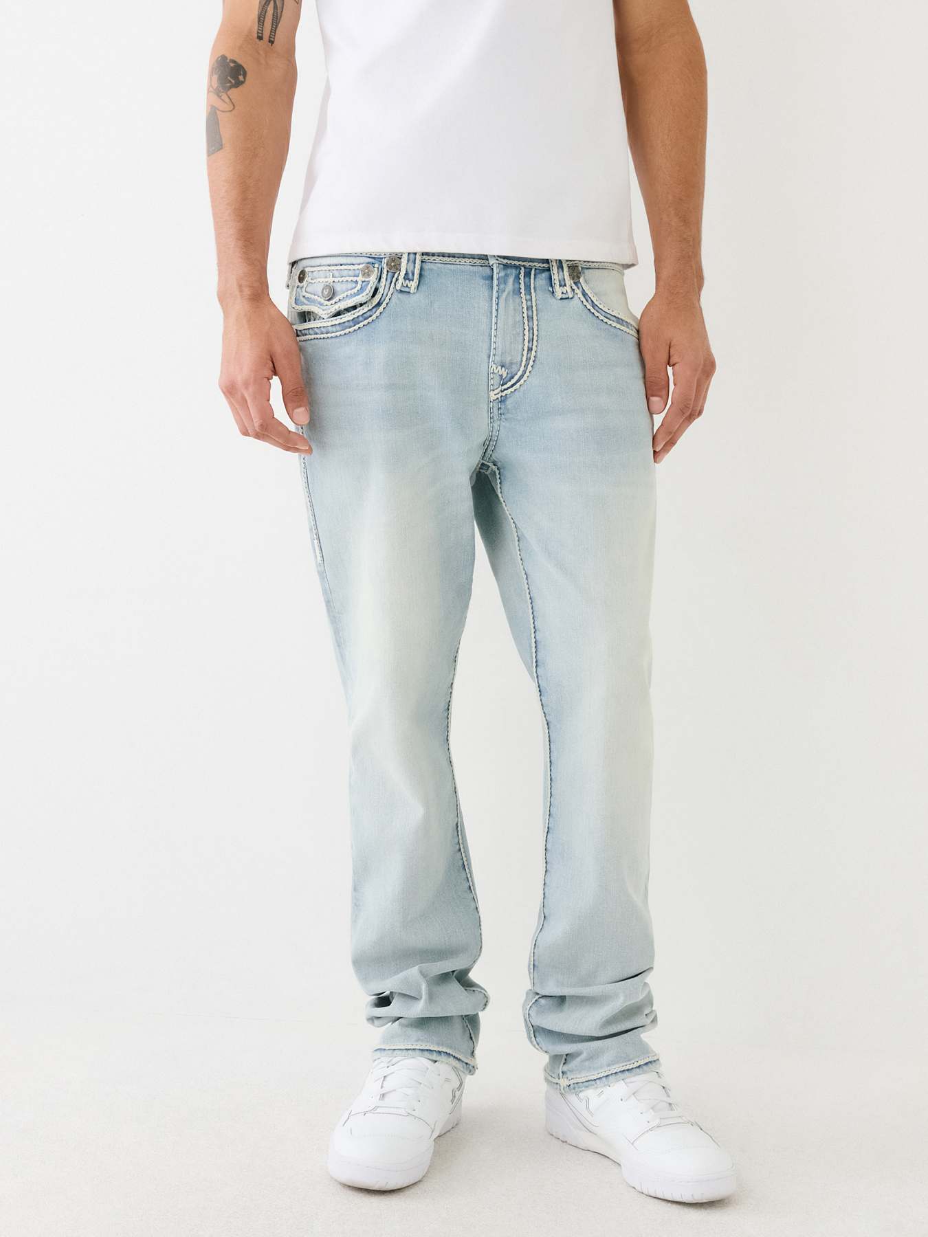 RICKY ROPE STITCH FLAP STRAIGHT JEAN